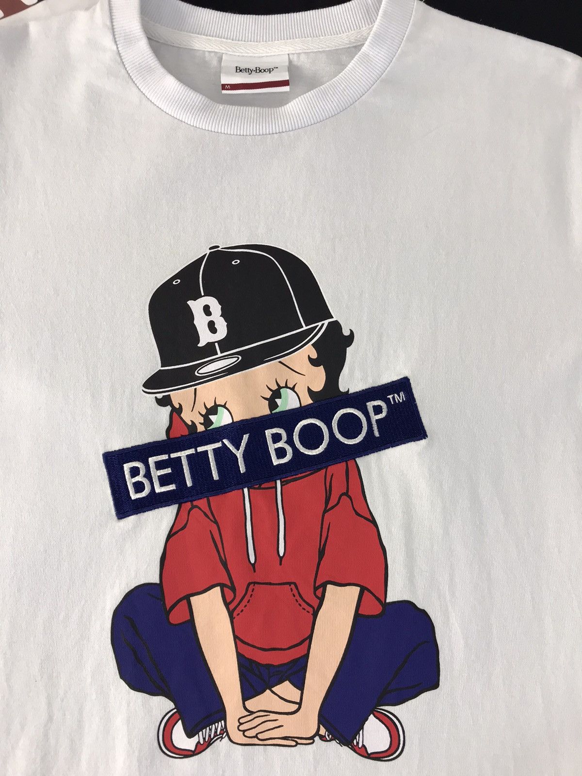 Anime Betty Boop Big Logo Ambroidery Long Sleeve Tee Size US S / EU 44-46 / 1 - 4 Thumbnail