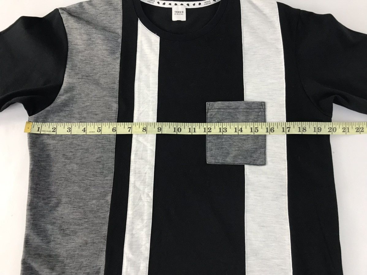 Takeo Kikuchi Takeo Kikuchi Singgle Pocket Striped Design Tee Size US M / EU 48-50 / 2 - 8 Thumbnail