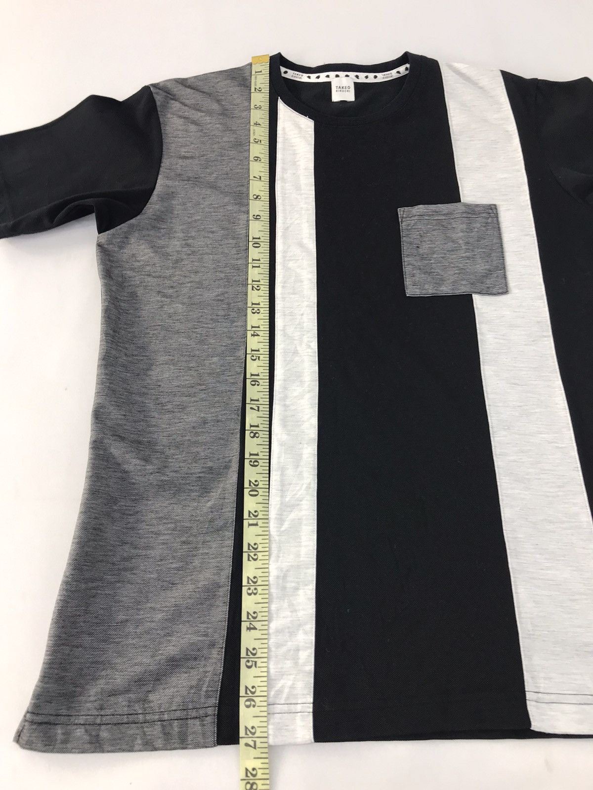 Takeo Kikuchi Takeo Kikuchi Singgle Pocket Striped Design Tee Size US M / EU 48-50 / 2 - 9 Thumbnail