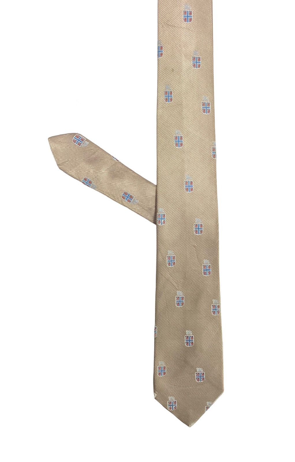 Burberry Rare‼️ Vtg Burberry Multilogo Silk Neck Tie Made in Japan Size ONE SIZE - 3 Thumbnail