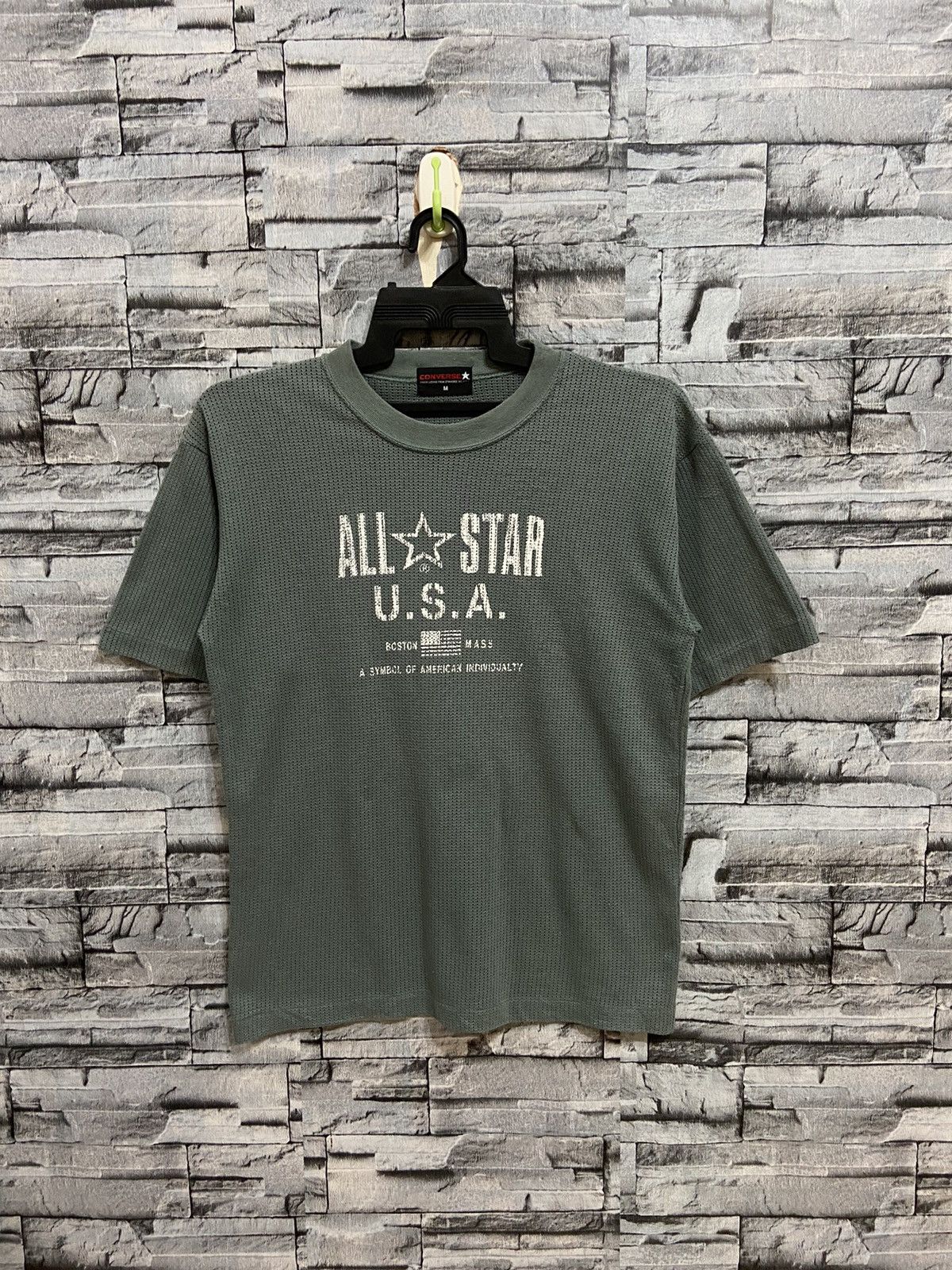 Converse Vintage Converse t shirt black tag spell out All Star Size US M / EU 48-50 / 2 - 2 Thumbnail