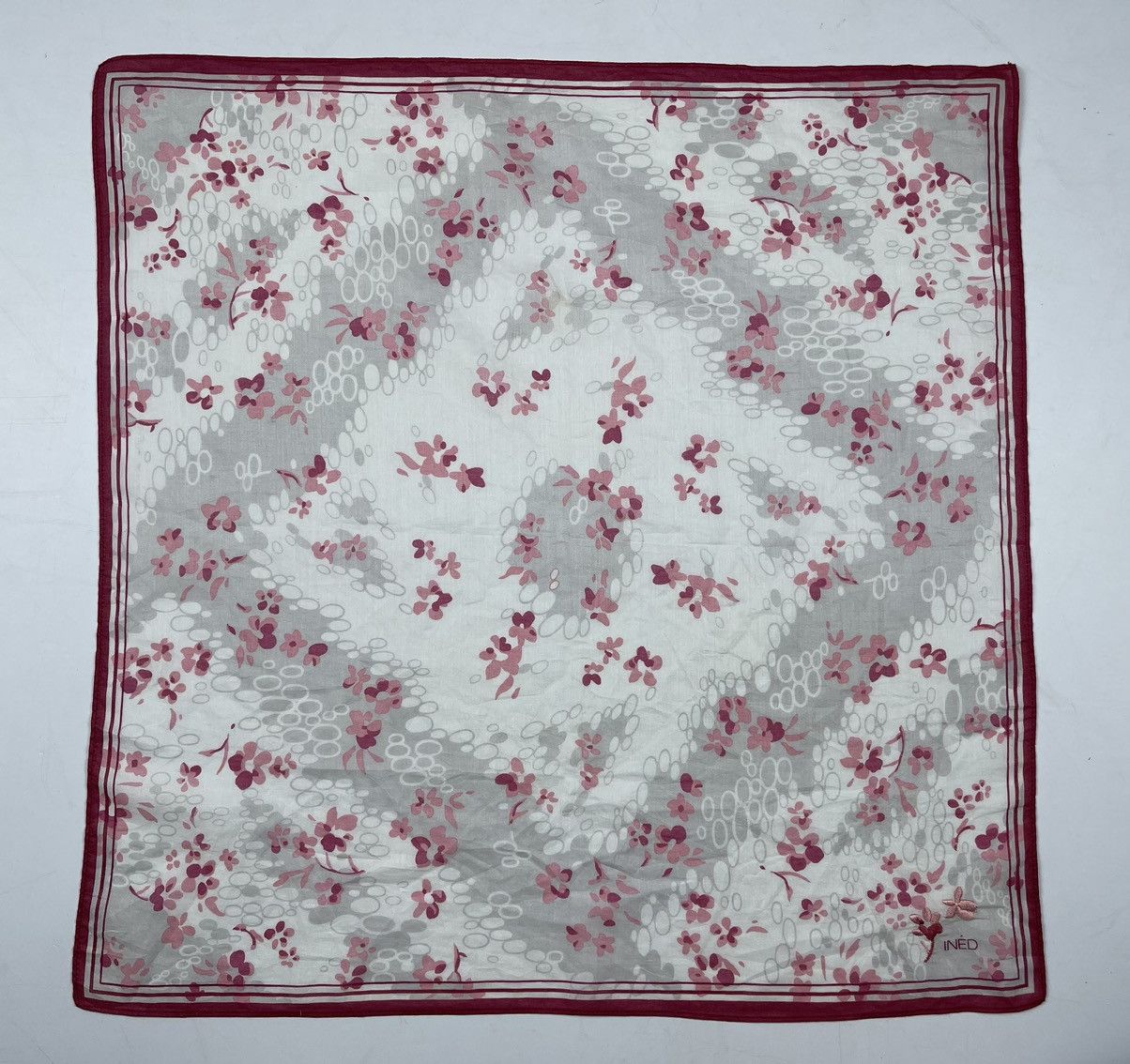 Japanese Brand ined bandana handkerchief neckerchief HC0338 Size ONE SIZE - 2 Thumbnail