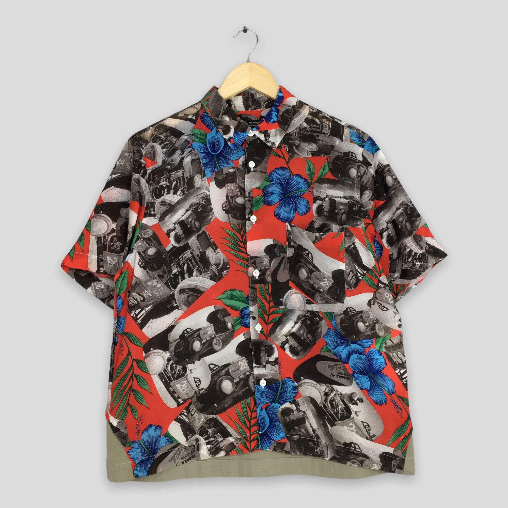Vintage AD2001 Comme Des Garcons Old Car Hawaii Shirt Medium - www 