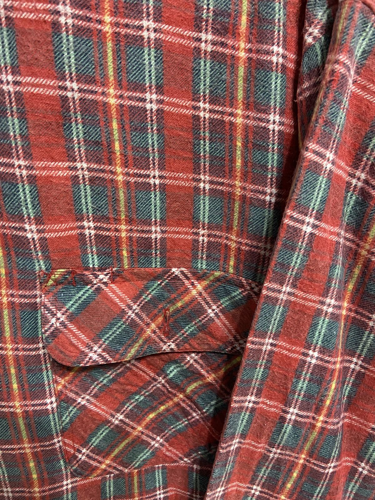 Japanese Brand Vintage Uniqlo Flannel double pocket plaid design Size US XL / EU 56 / 4 - 5 Thumbnail