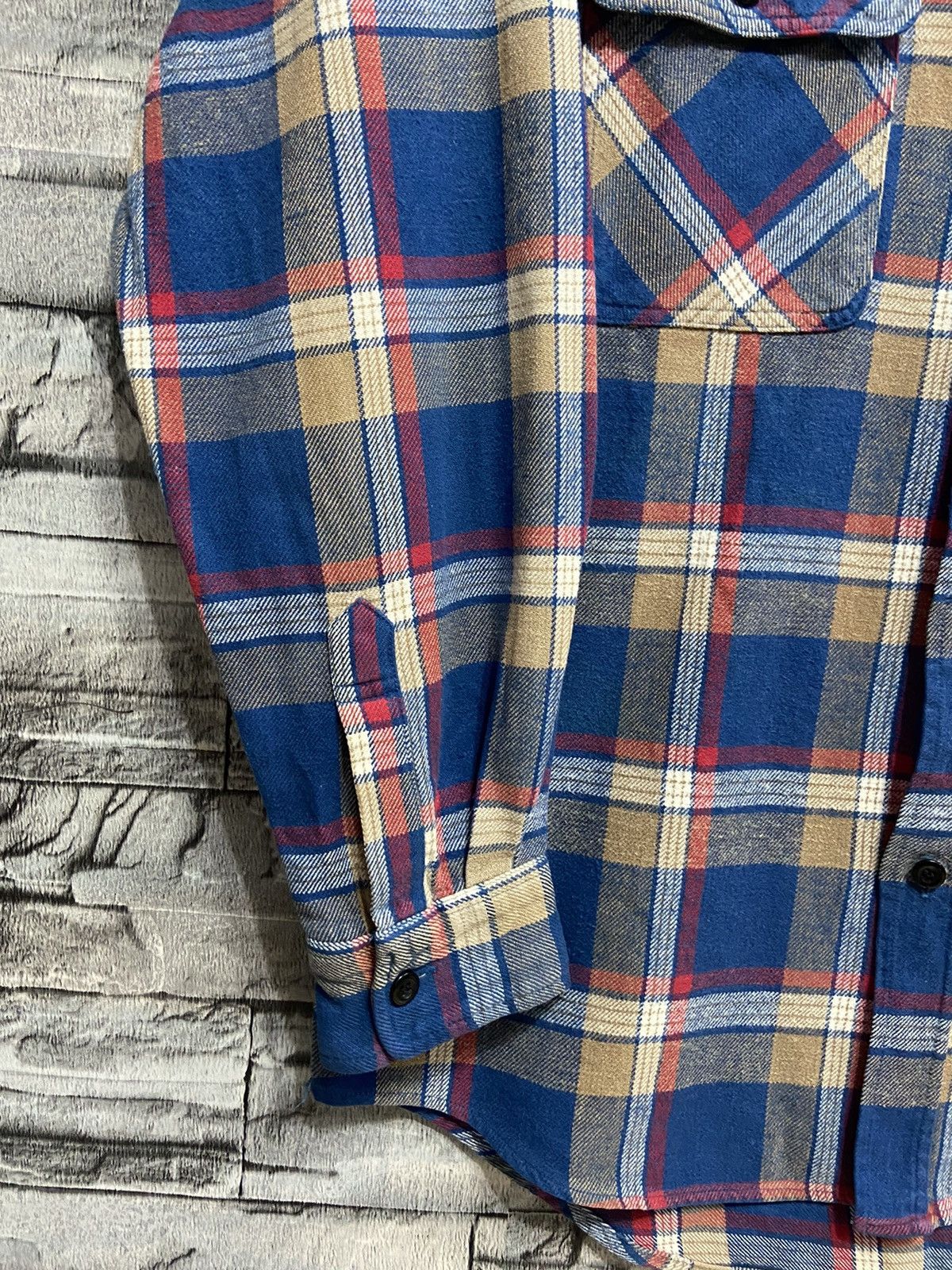 Big John Vintage Big John Flannel double pocket plaid Size US M / EU 48-50 / 2 - 4 Thumbnail