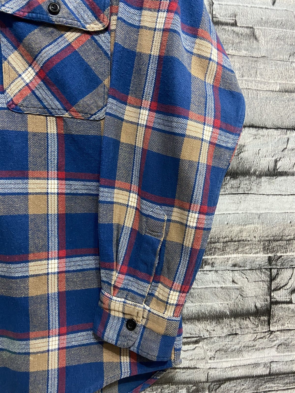 Big John Vintage Big John Flannel double pocket plaid Size US M / EU 48-50 / 2 - 5 Thumbnail
