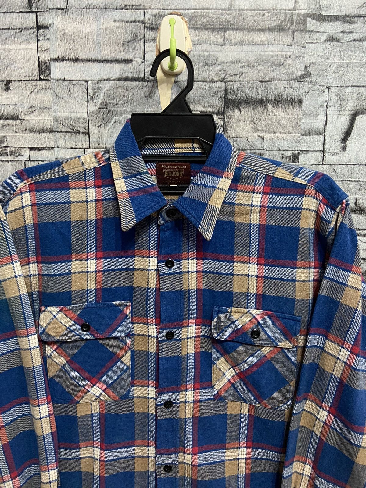 Big John Vintage Big John Flannel double pocket plaid Size US M / EU 48-50 / 2 - 2 Thumbnail
