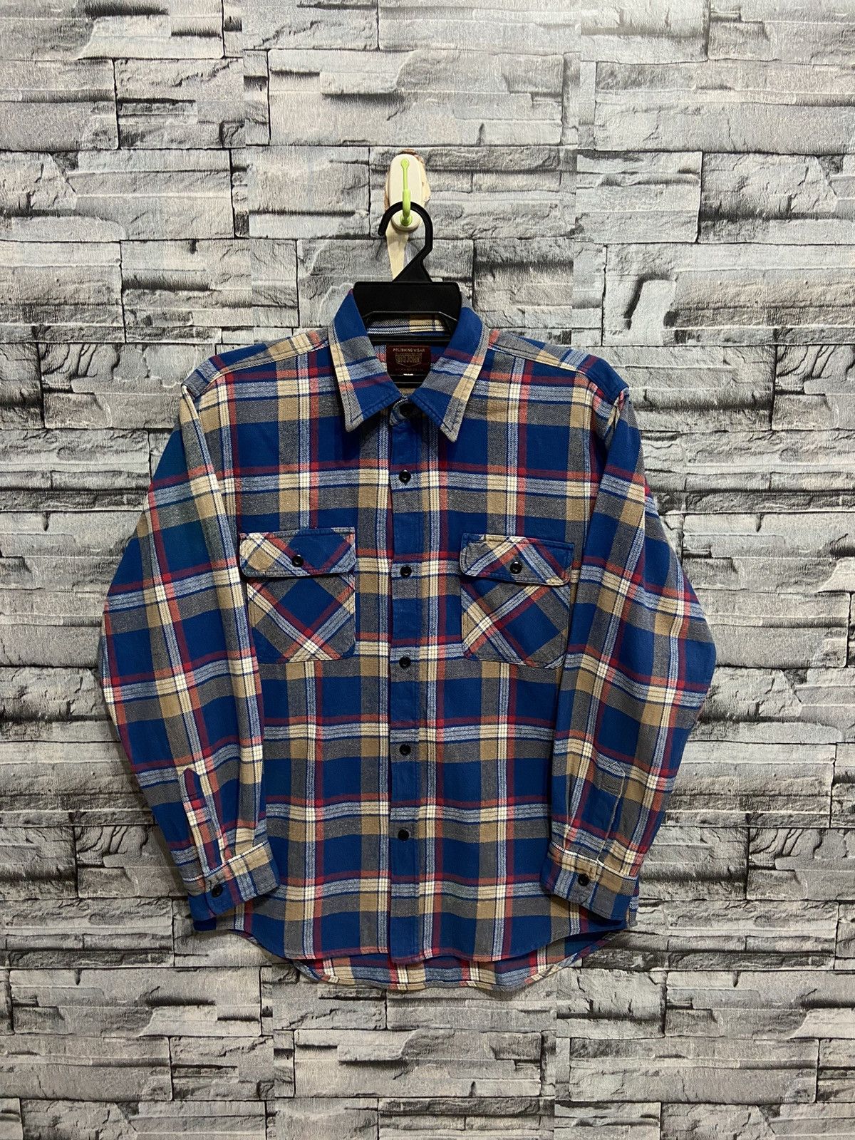 Big John Vintage Big John Flannel double pocket plaid Size US M / EU 48-50 / 2 - 1 Thumbnail