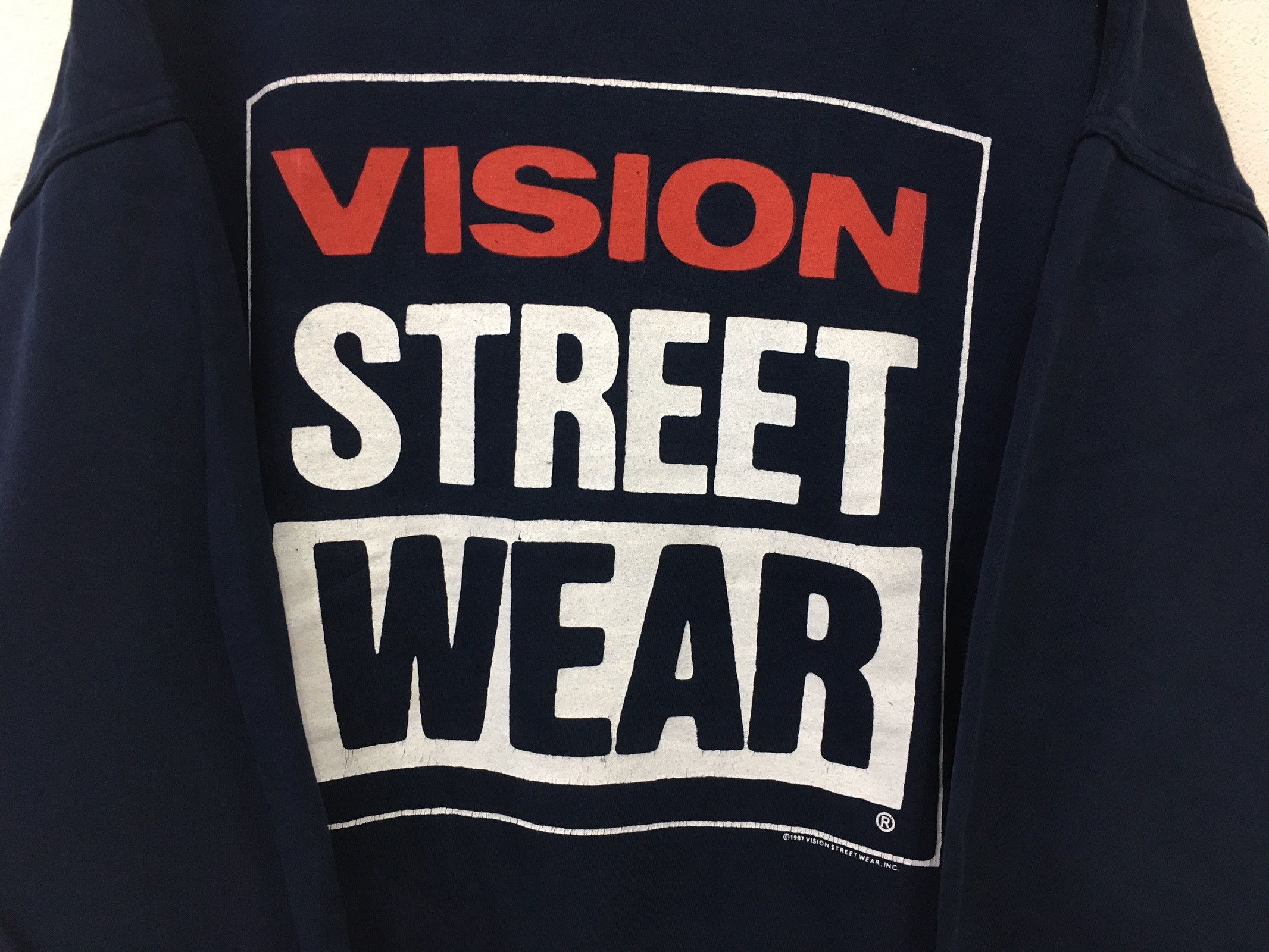 Vintage × Vision Streetwear 🔥VISION Street Wear 1987 Biglogo Spellout Sweatshirt Size US XL / EU 56 / 4 - 3 Thumbnail