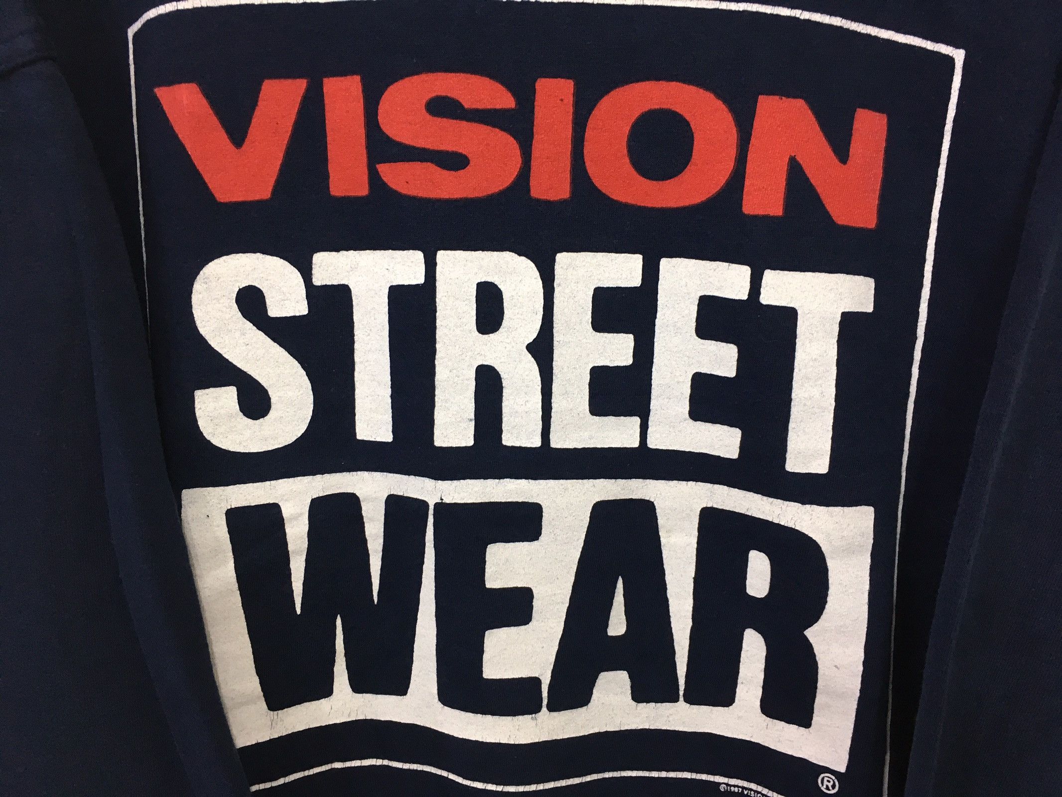 Vintage × Vision Streetwear 🔥VISION Street Wear 1987 Biglogo Spellout Sweatshirt Size US XL / EU 56 / 4 - 5 Thumbnail
