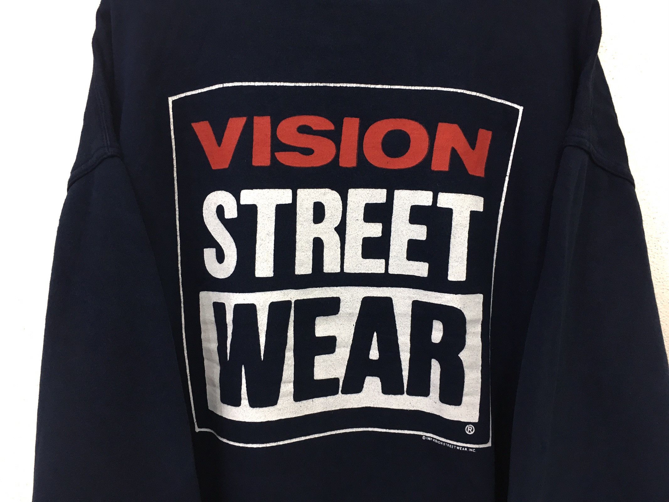 Vintage × Vision Streetwear 🔥VISION Street Wear 1987 Biglogo Spellout Sweatshirt Size US XL / EU 56 / 4 - 4 Thumbnail