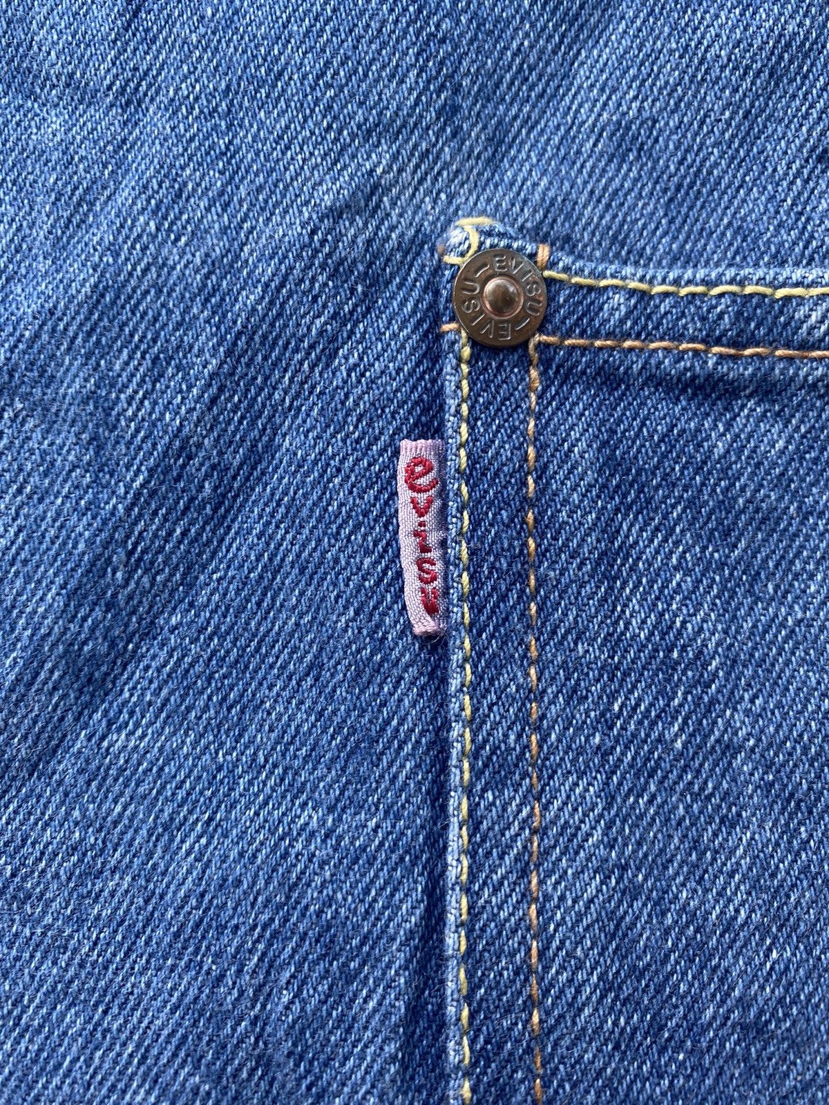 Evisu EVISU DONNA MINI SKIRT WITH BIG LOGO AND RED SELVEDGE Size 27" / US 4 / IT 40 - 3 Thumbnail
