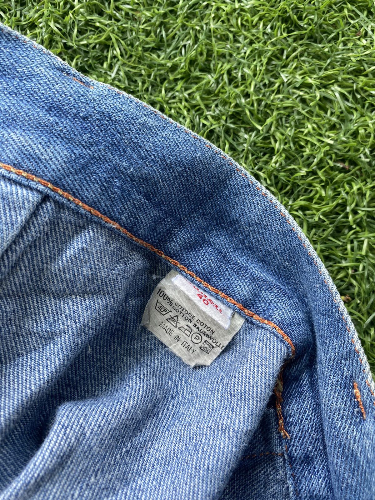 Evisu EVISU DONNA MINI SKIRT WITH BIG LOGO AND RED SELVEDGE Size 27" / US 4 / IT 40 - 10 Thumbnail