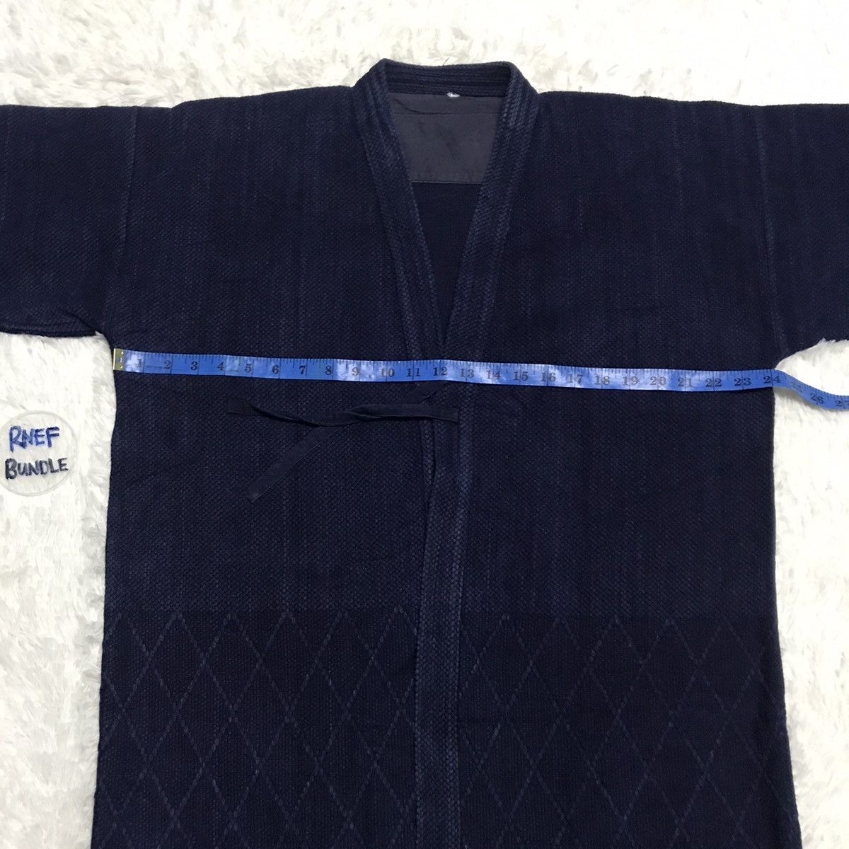Japanese Brand 🔥Vintage Blue Indigo Kimono Noragi Japanese Traditional Size US XL / EU 56 / 4 - 2 Thumbnail