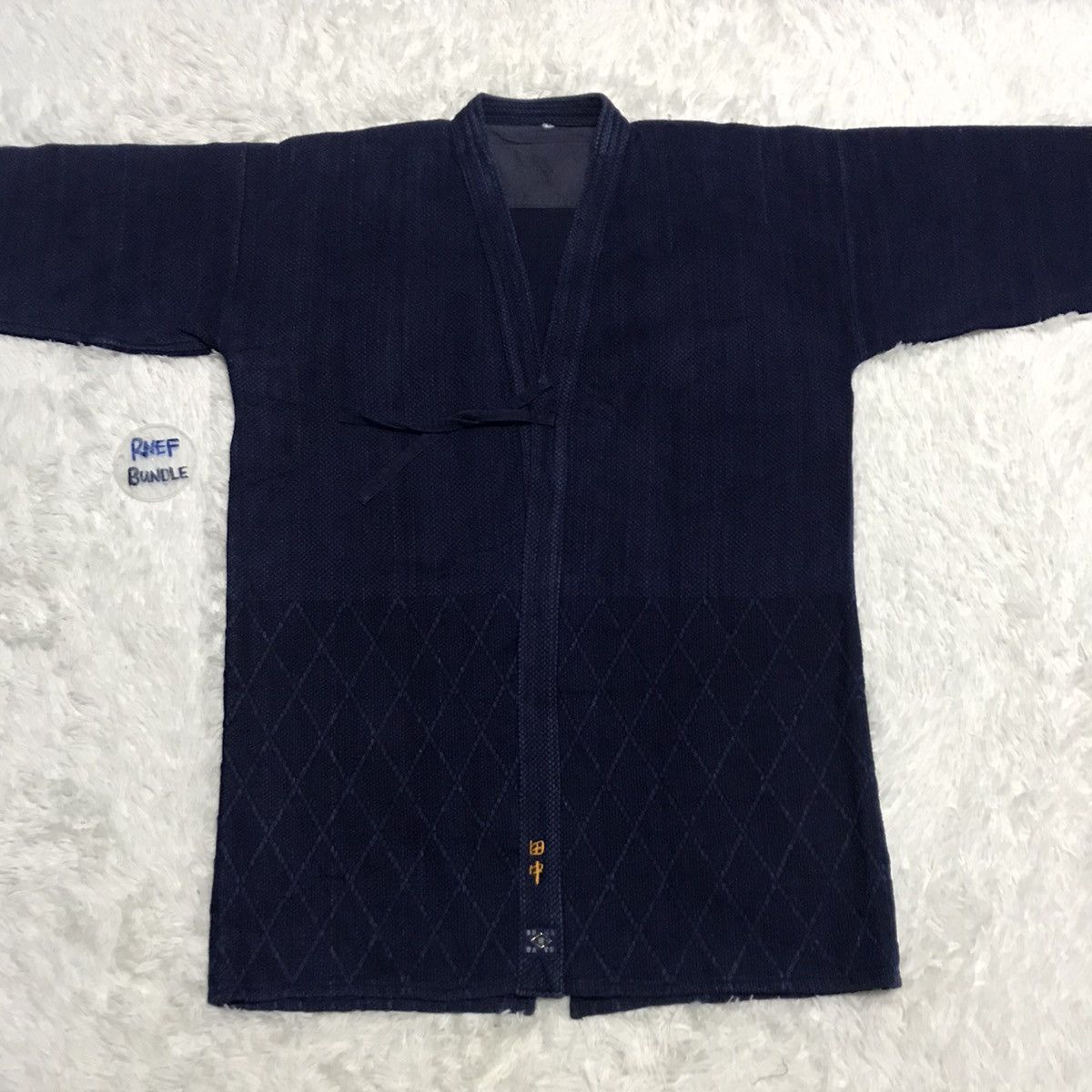 Japanese Brand 🔥Vintage Blue Indigo Kimono Noragi Japanese Traditional Size US XL / EU 56 / 4 - 1 Thumbnail
