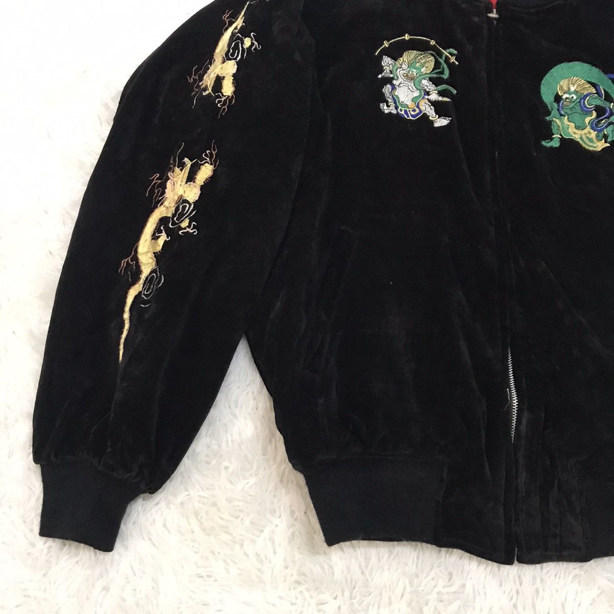 Japanese Brand Rare‼️Vtg Embroidery Velvet Sukajan Jacket Japan Yohosuka Size US M / EU 48-50 / 2 - 4 Thumbnail