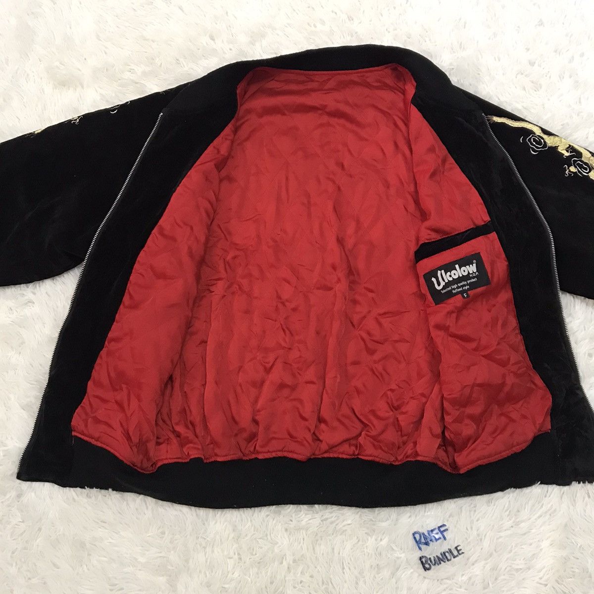 Japanese Brand Rare‼️Vtg Embroidery Velvet Sukajan Jacket Japan Yohosuka Size US M / EU 48-50 / 2 - 17 Thumbnail