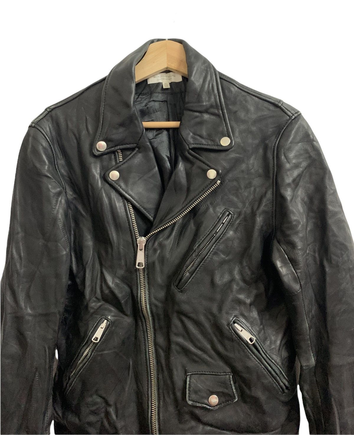 BEAUTY&YOUTH Beauty & Youth X United Arrows Punk Double Collar Jacket Size US S / EU 44-46 / 1 - 2 Thumbnail