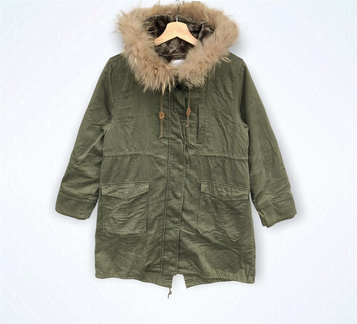 Japanese Brand × LOWRYS FARM Mink Fur Hoodie Lowrys Farm Military Parkas Size US M / EU 48-50 / 2 - 1 Thumbnail