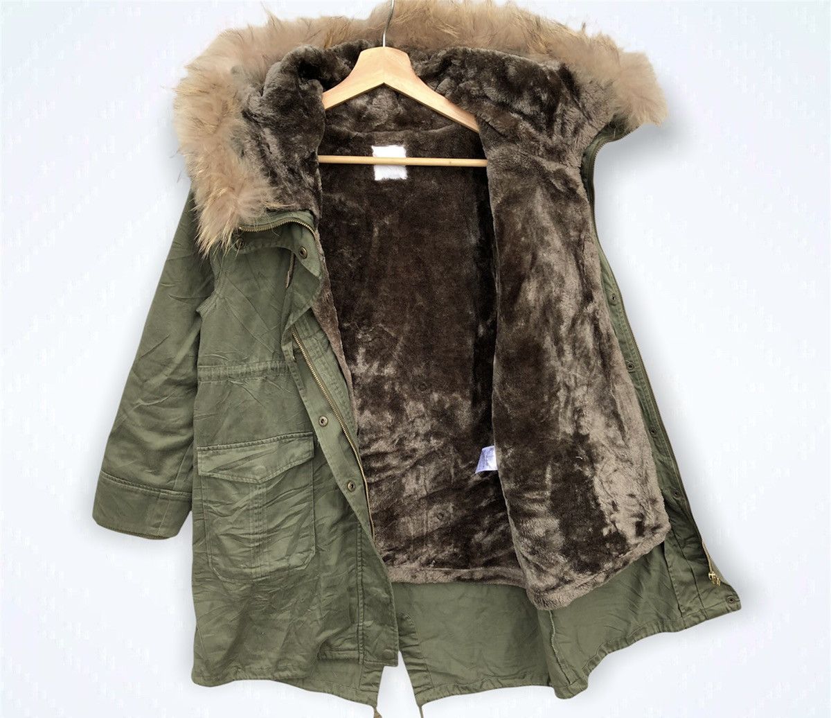 Japanese Brand × LOWRYS FARM Mink Fur Hoodie Lowrys Farm Military Parkas Size US M / EU 48-50 / 2 - 7 Thumbnail