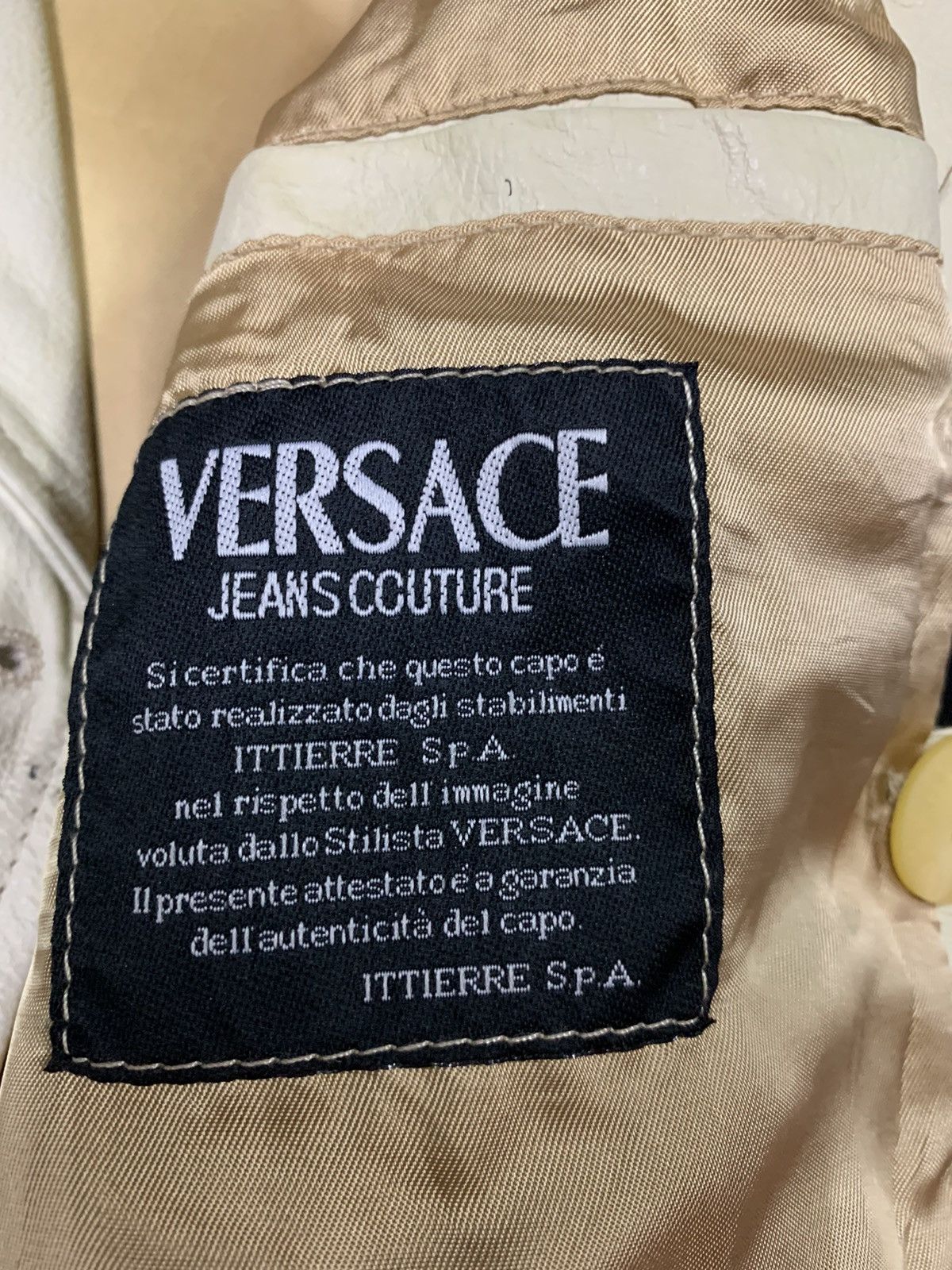 Versace × Versace Jeans Couture 🔥VJC PELLE CUIR DOUBLE BREAST JACKETS Size US L / EU 52-54 / 3 - 9 Thumbnail