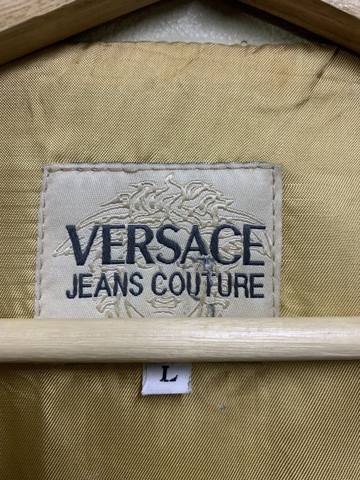 Versace × Versace Jeans Couture 🔥VJC PELLE CUIR DOUBLE BREAST JACKETS Size US L / EU 52-54 / 3 - 15 Thumbnail