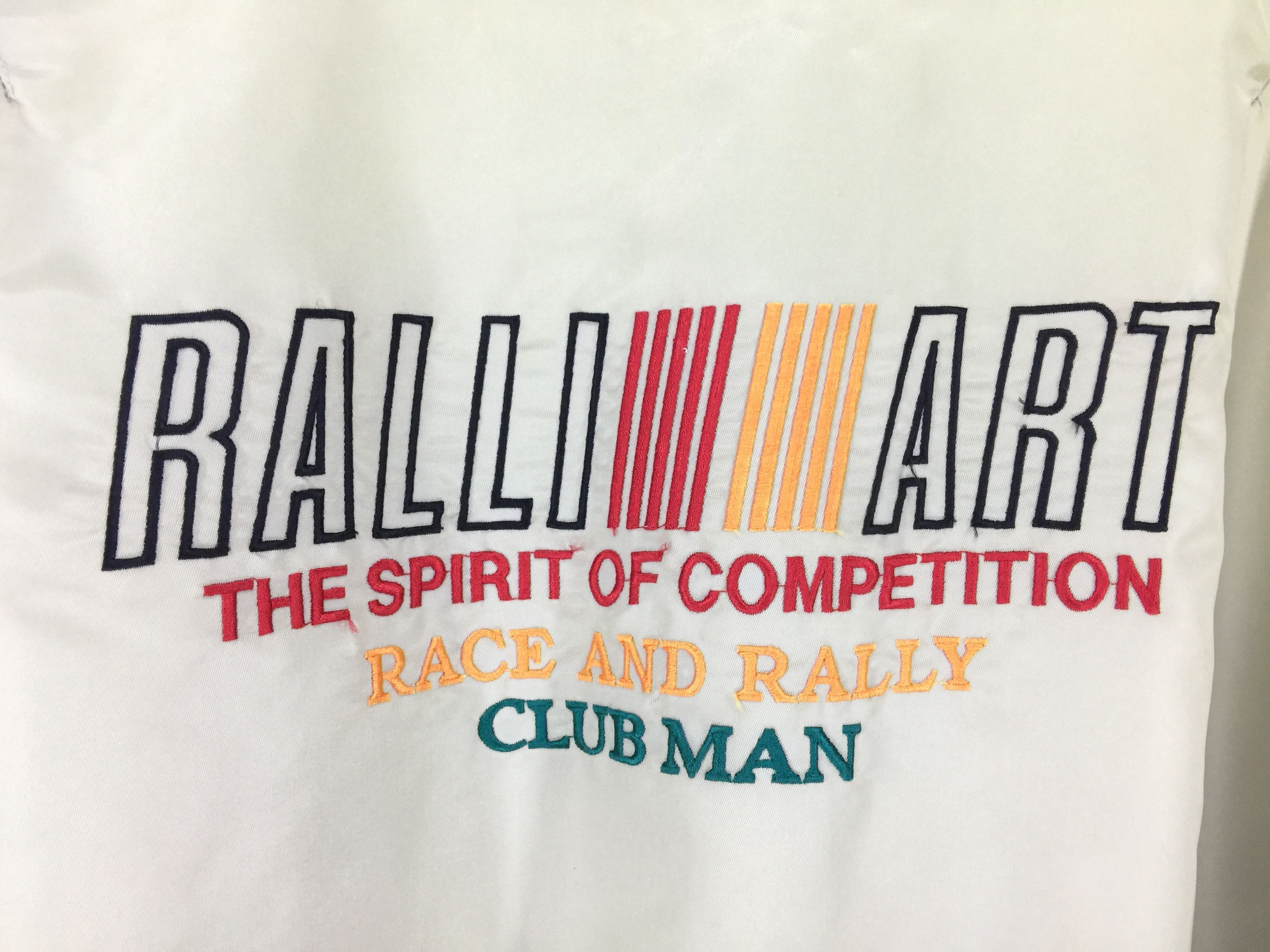 Japanese Brand × Vintage Ralliart Mitsubishi clubman embroidery vtg bomber jacket Size US L / EU 52-54 / 3 - 5 Thumbnail