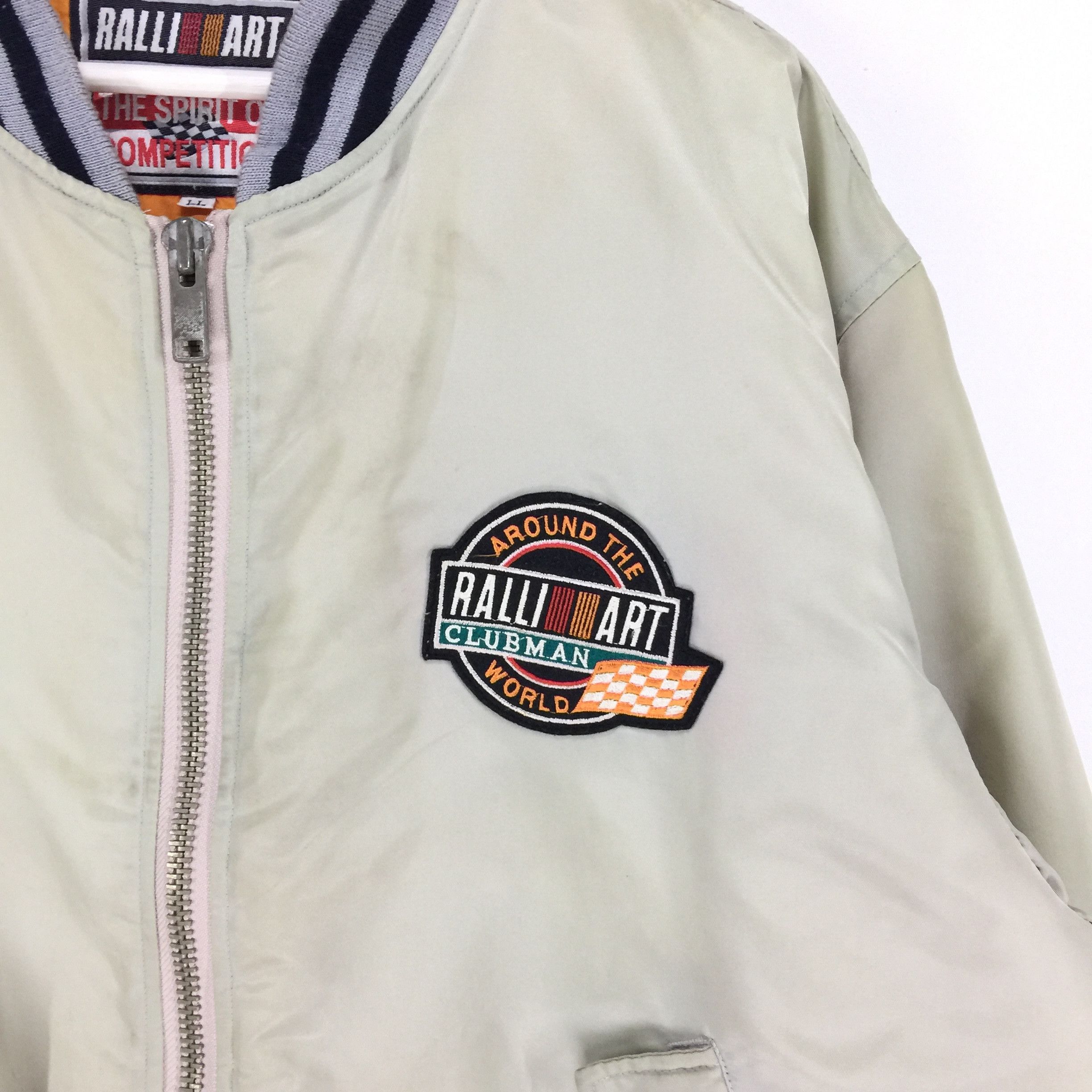 Japanese Brand × Vintage Ralliart Mitsubishi clubman embroidery vtg bomber jacket Size US L / EU 52-54 / 3 - 4 Thumbnail
