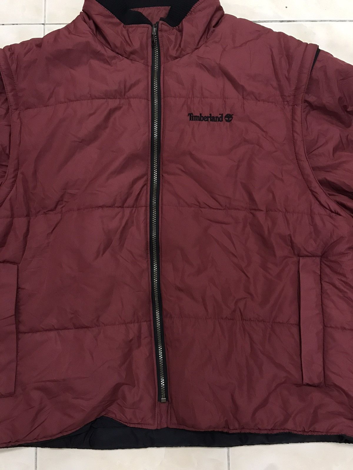 Timberland Vtg Timberland Bomber Jacket Vest Streetwear Rare Winter Size US L / EU 52-54 / 3 - 4 Thumbnail