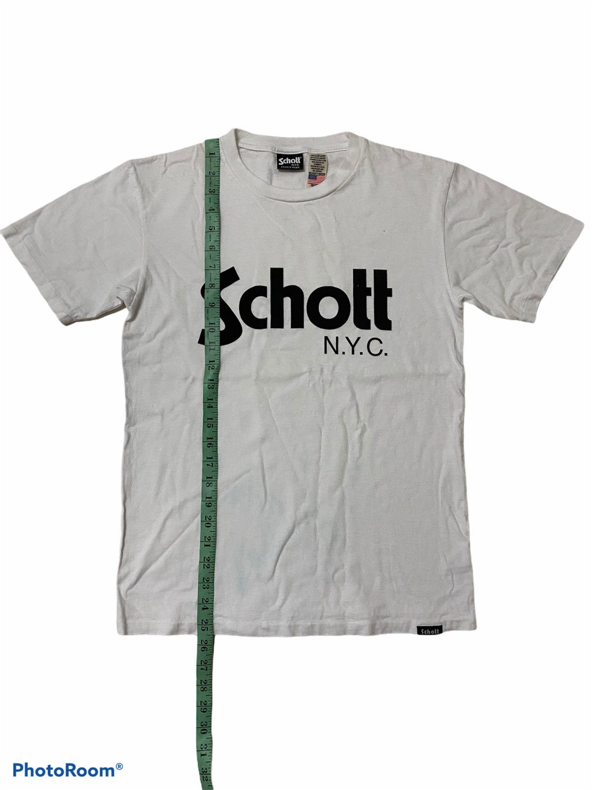 Japanese Brand × Schott × Vintage Vintage Schott Spellout Schott white tee Size US S / EU 44-46 / 1 - 8 Thumbnail