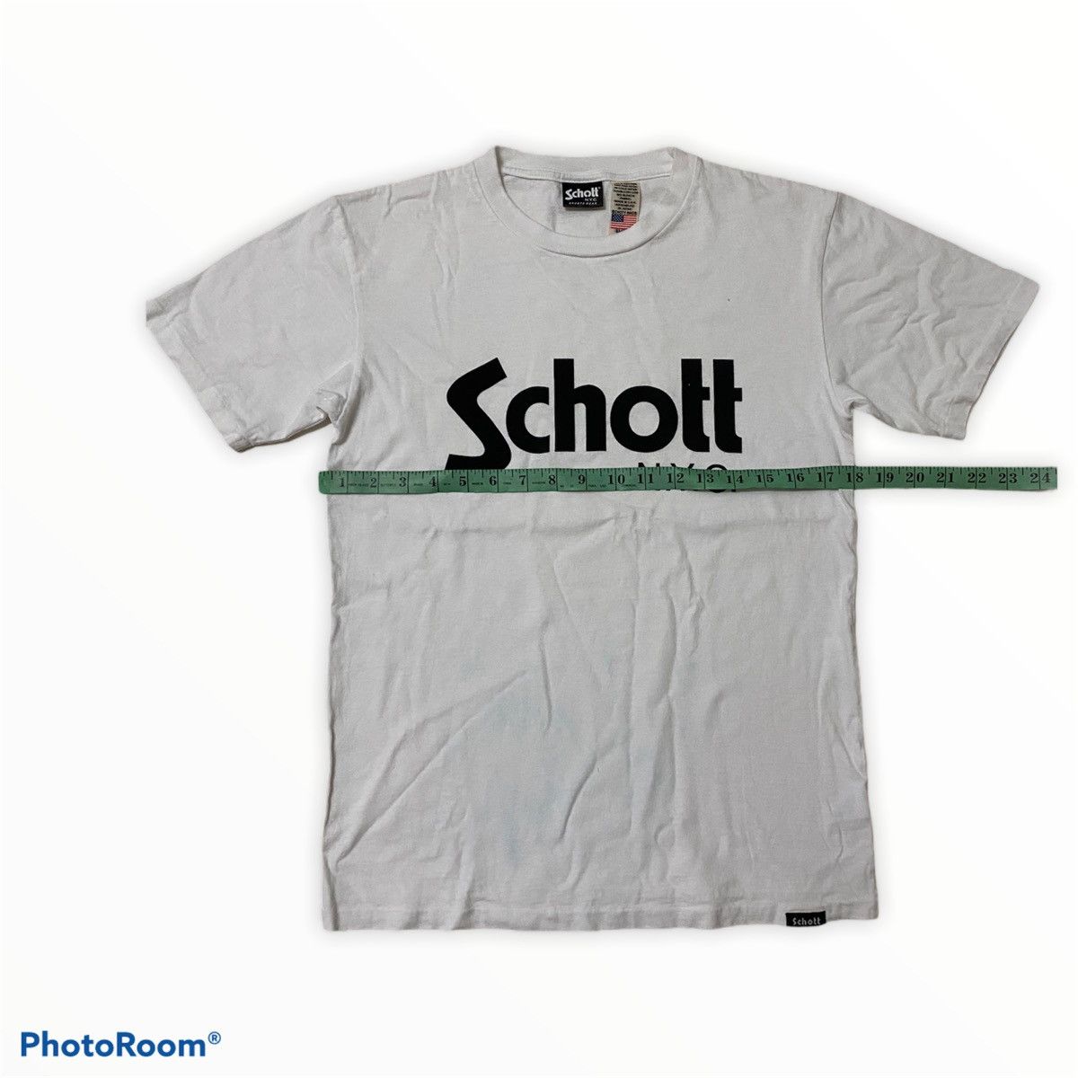 Japanese Brand × Schott × Vintage Vintage Schott Spellout Schott white tee Size US S / EU 44-46 / 1 - 7 Thumbnail