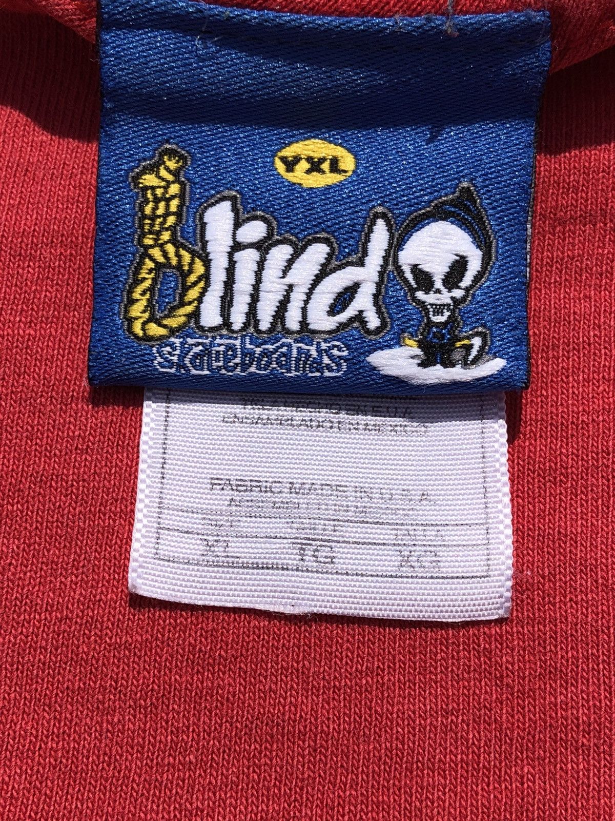 Hook-Ups Vintage 90s Blind Skateboards Red Tee (Powell Peralta) Size US M / EU 48-50 / 2 - 16 Thumbnail