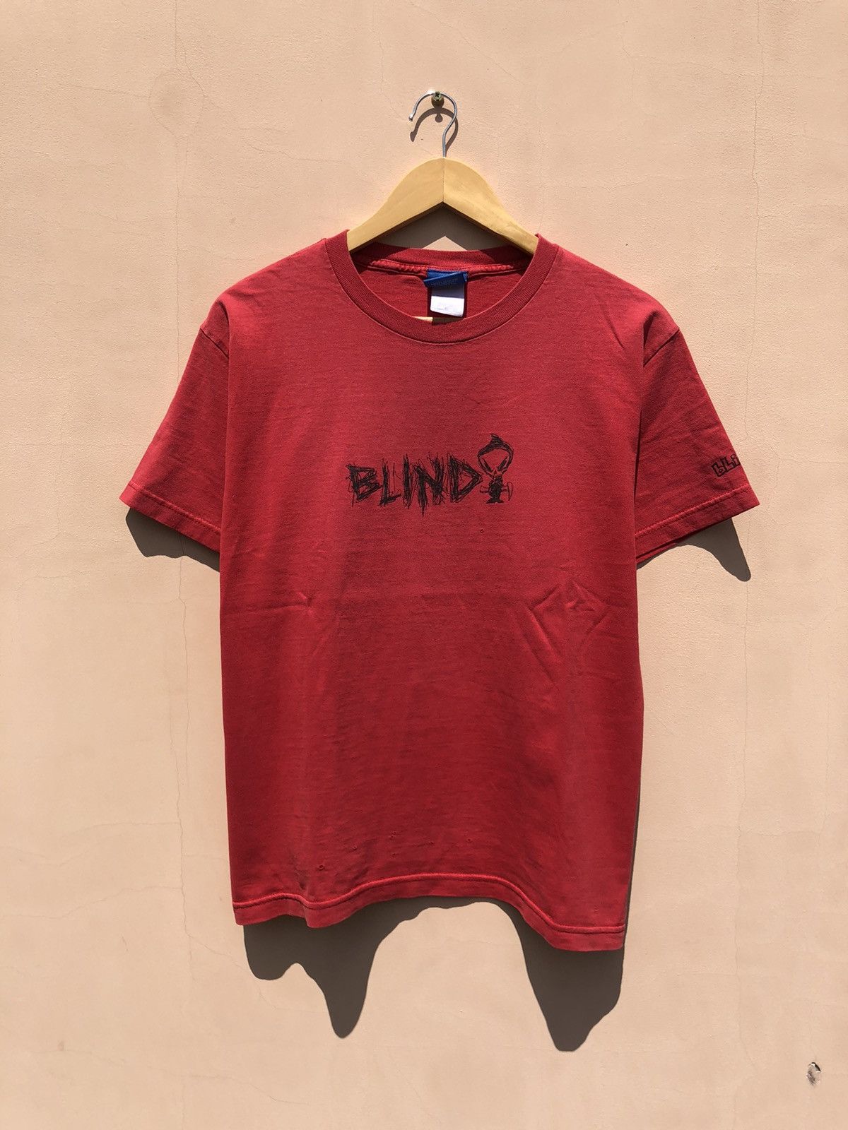 Hook-Ups Vintage 90s Blind Skateboards Red Tee (Powell Peralta) Size US M / EU 48-50 / 2 - 1 Thumbnail