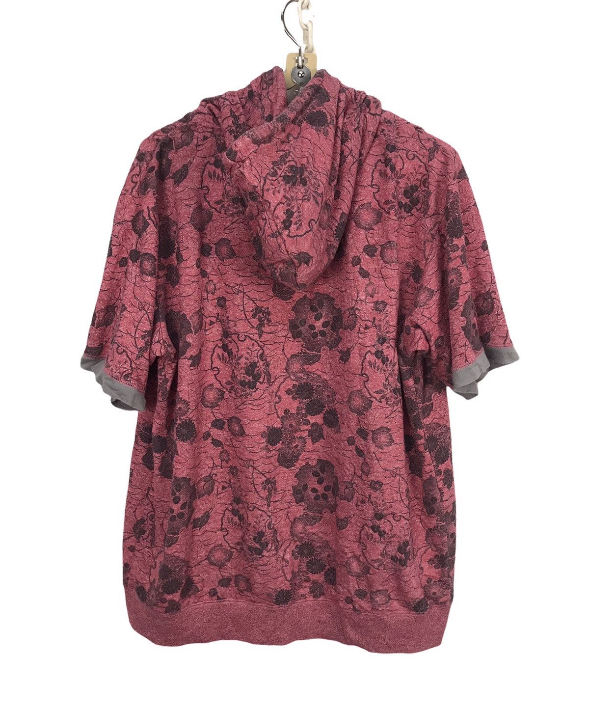 Japanese Brand Printed zipper hoodie shorts sleeve by seimon barai Size US L / EU 52-54 / 3 - 2 Thumbnail