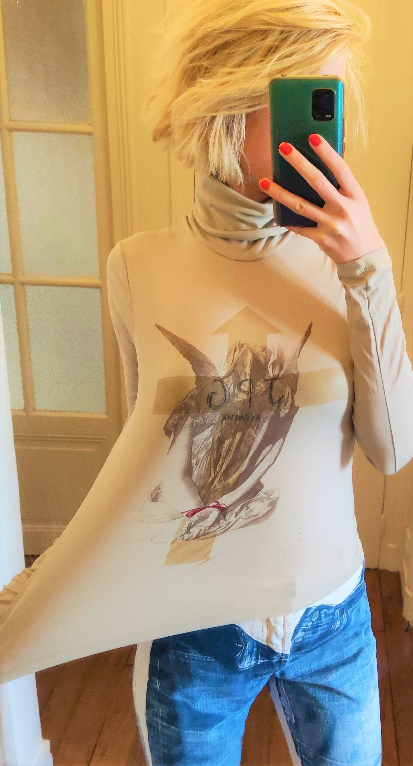 Jean Paul Gaultier Jean Paul Gaultier Angel Jesus Cross Religious T-shirt Top Size US S / EU 44-46 / 1 - 2 Thumbnail