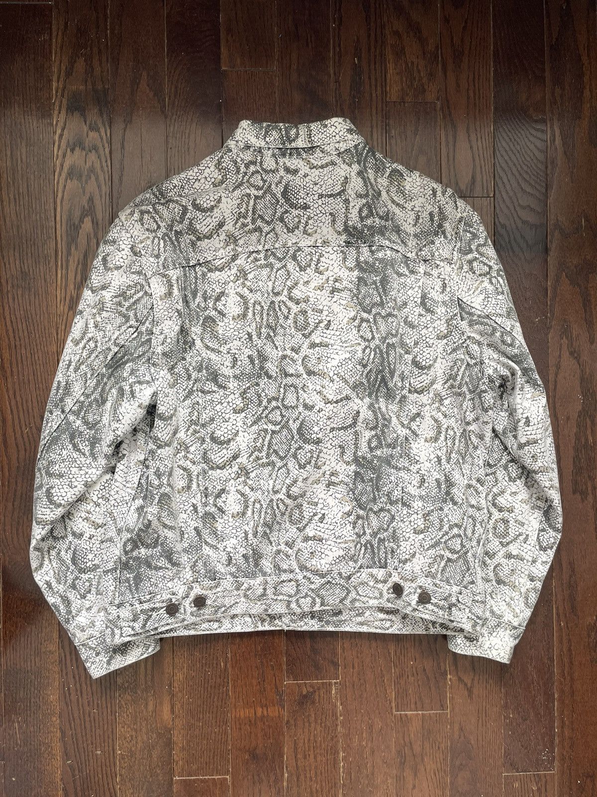 Levi's × Supreme Supreme Levi’s Snakeskin Denim Jacket White Size US L / EU 52-54 / 3 - 2 Thumbnail