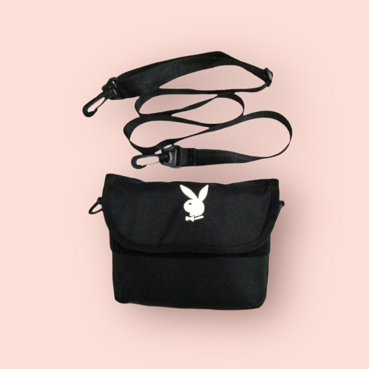 Japanese Brand × Playboy PLAYBOY EMBROIDERED BUNNY LOGO MINI CROSSBODY SLING BAG Size ONE SIZE - 4 Thumbnail