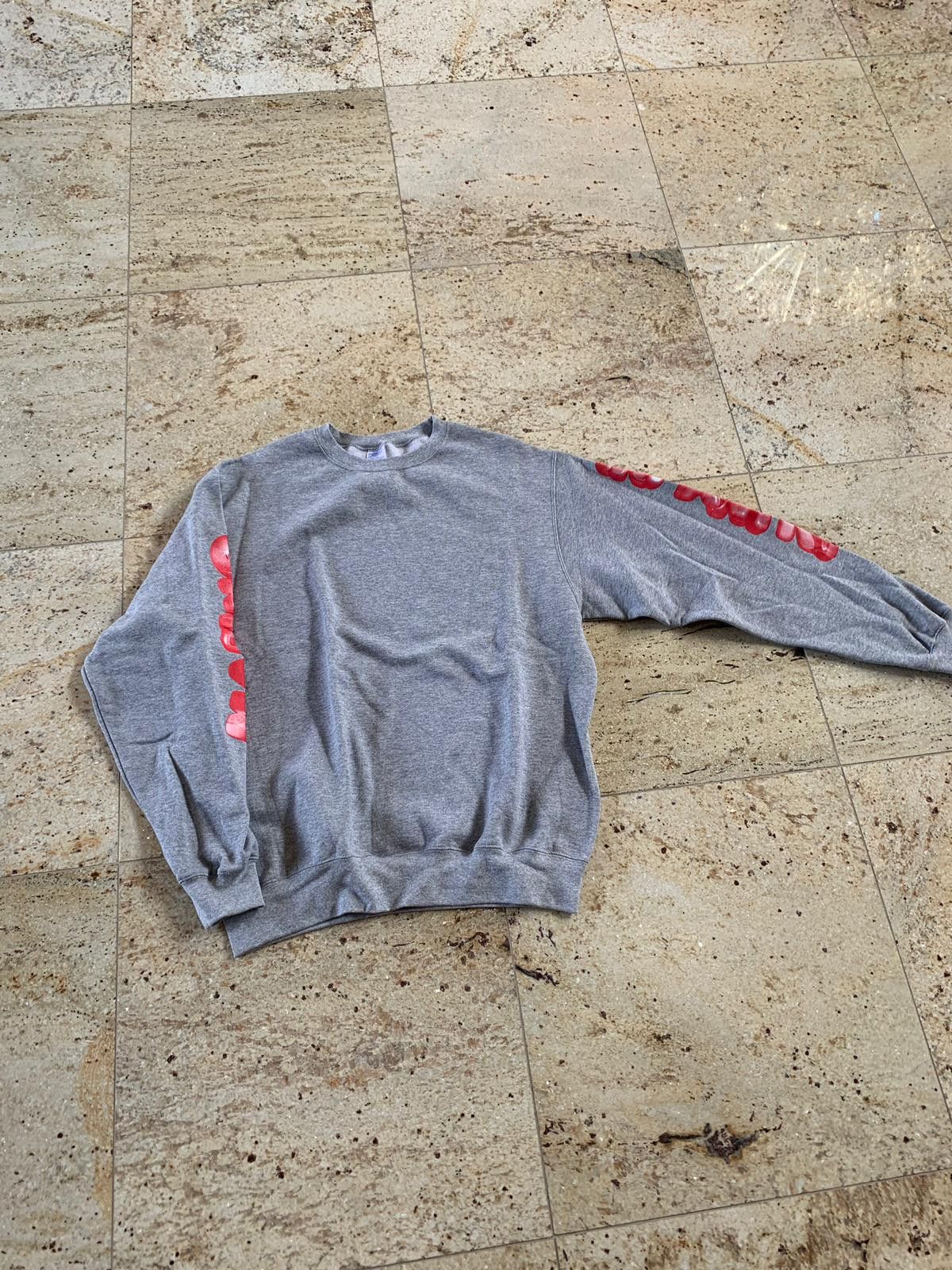 Marino Infantry Bubble Logo Sleeve Sweater in Grey Size US L / EU 52-54 / 3 - 3 Thumbnail