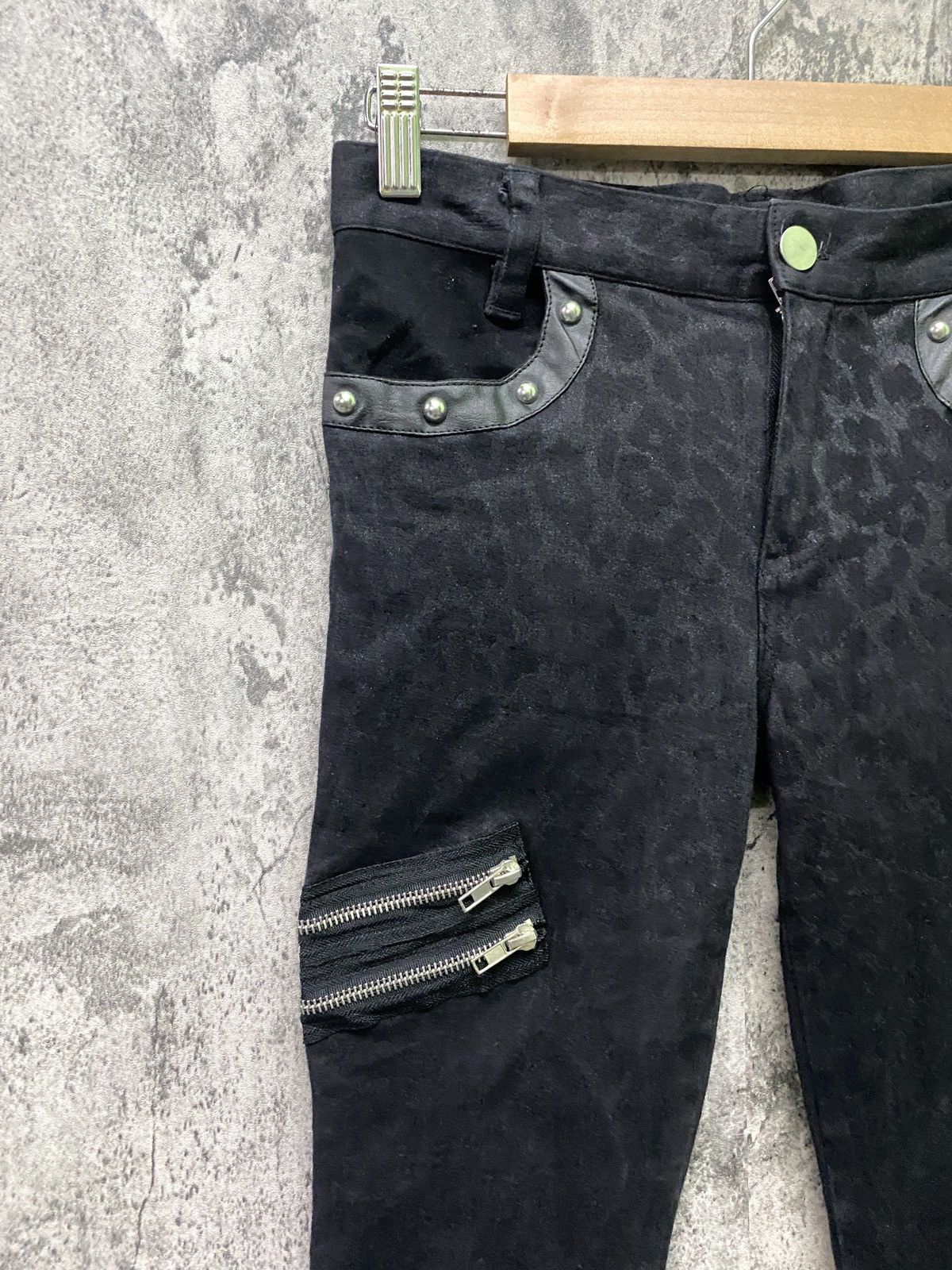 Hysteric Glamour × Japanese Brand × Seditionaries Japan PEXPOT REVENGE Punk Style Zipper Leopard Design Pant Size US 27 - 4 Thumbnail