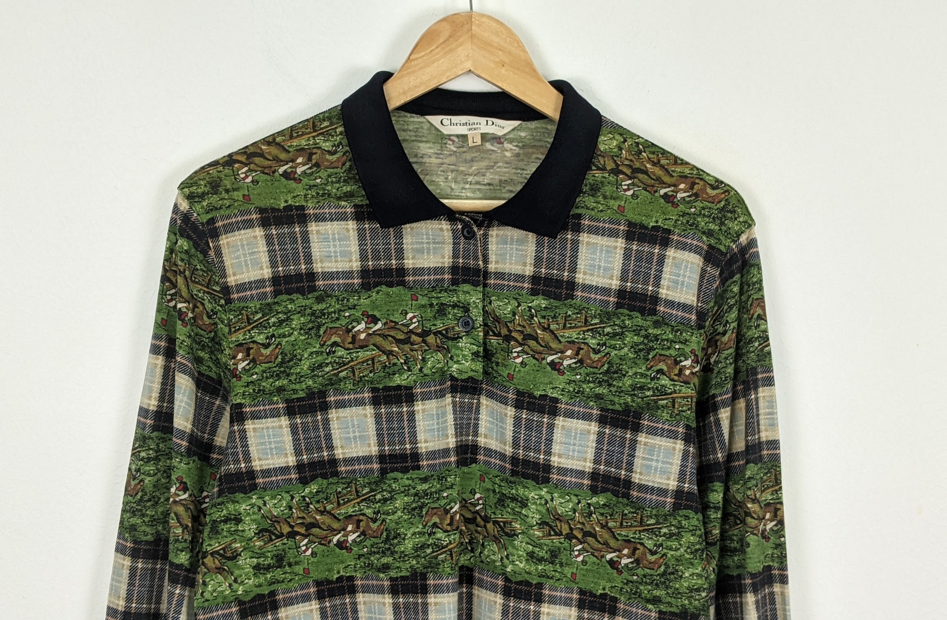 Christian Dior Monsieur Vintage Christian Dior Sport Polo shirt 90s Size US L / EU 52-54 / 3 - 3 Thumbnail