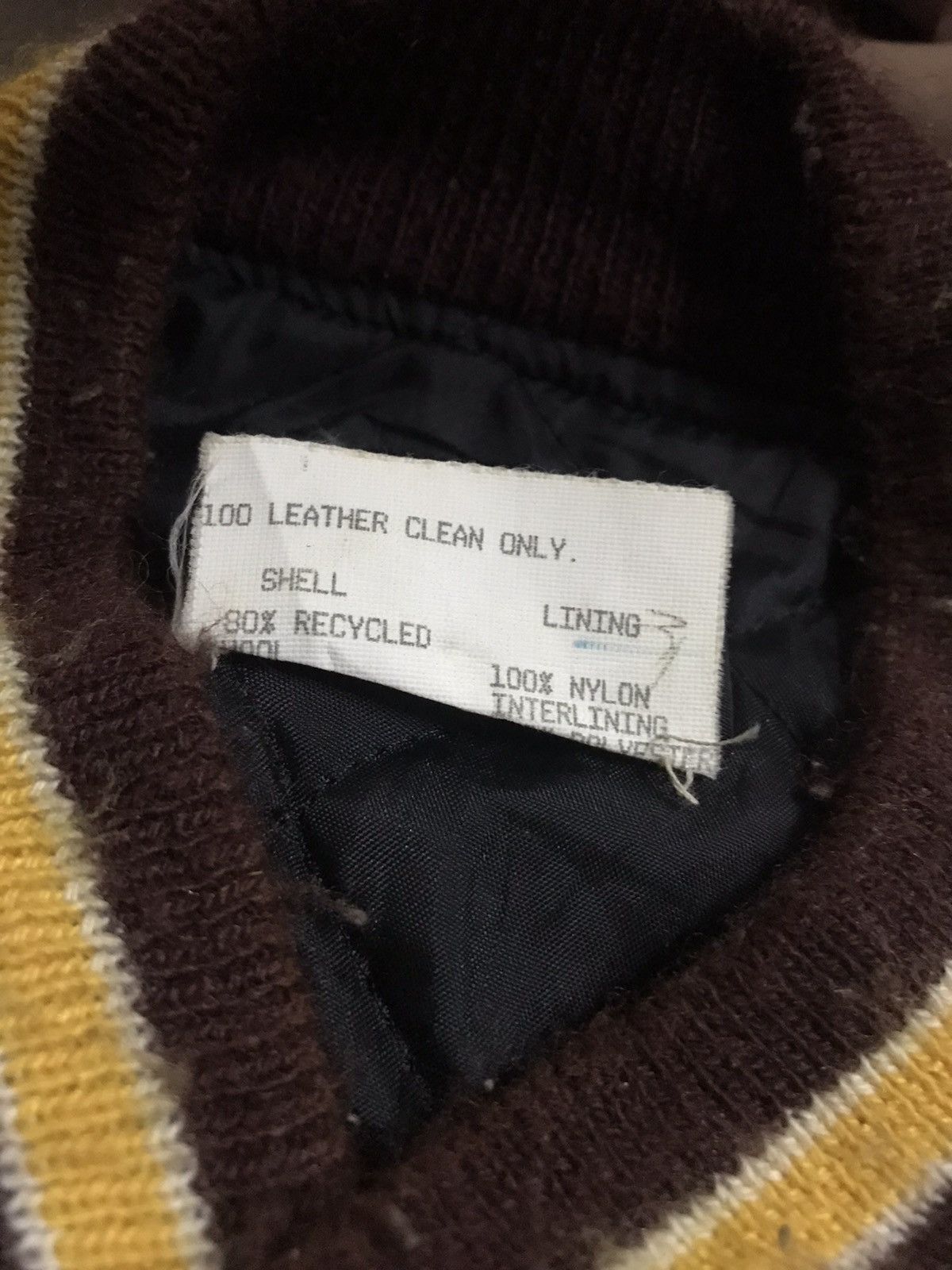 Vintage Vintage butwin union made leather sleeve wool varsity Size US L / EU 52-54 / 3 - 5 Thumbnail