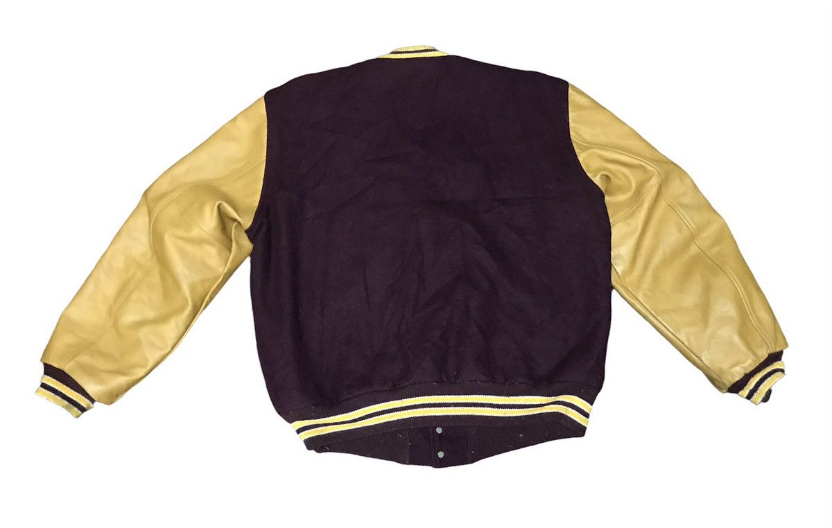 Vintage Vintage butwin union made leather sleeve wool varsity Size US L / EU 52-54 / 3 - 12 Thumbnail