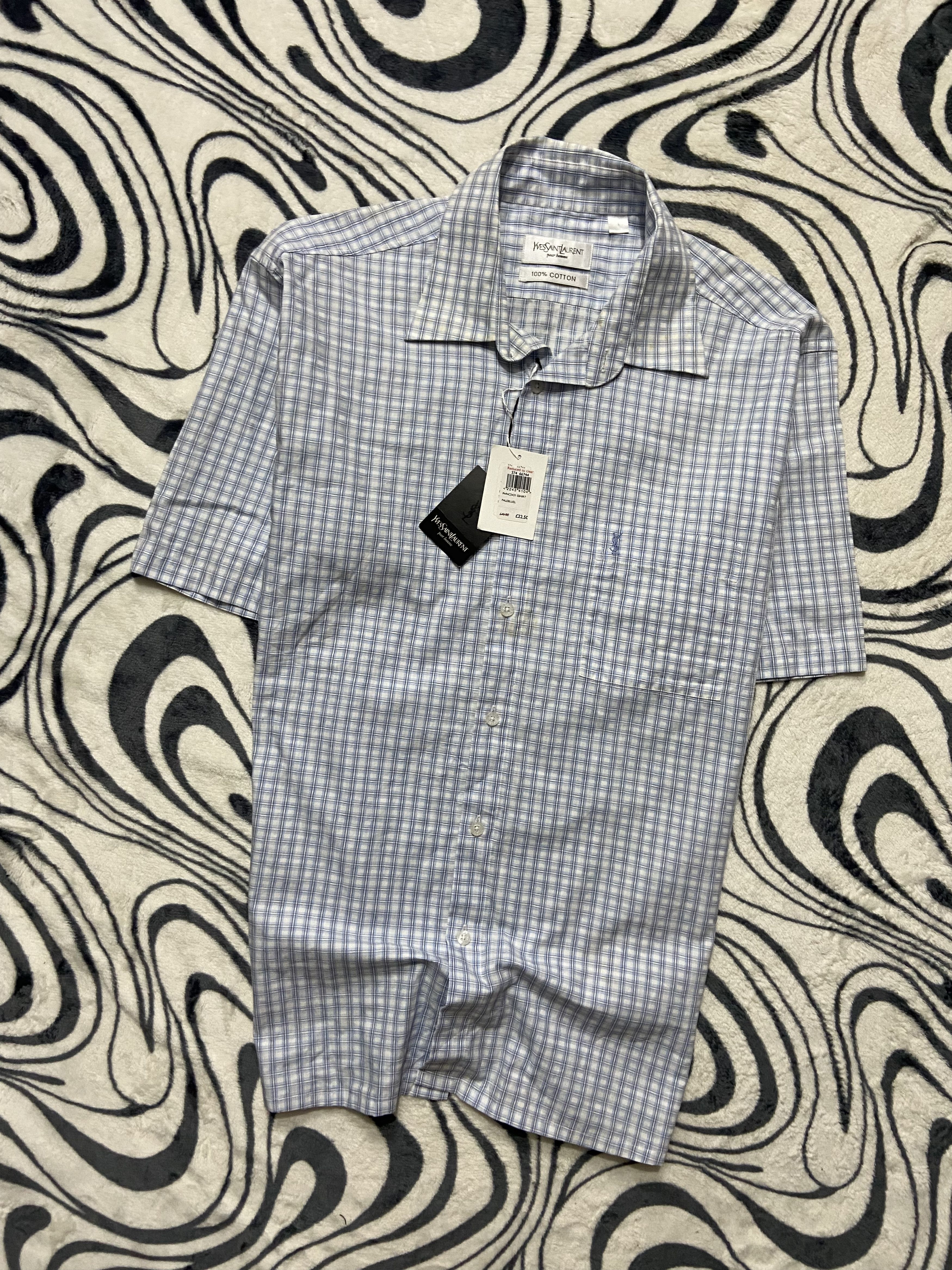 Yves Saint Laurent NEW Yves Saint Laurent YSL Men's Short Sleeve Shirt Size US XL / EU 56 / 4 - 1 Thumbnail