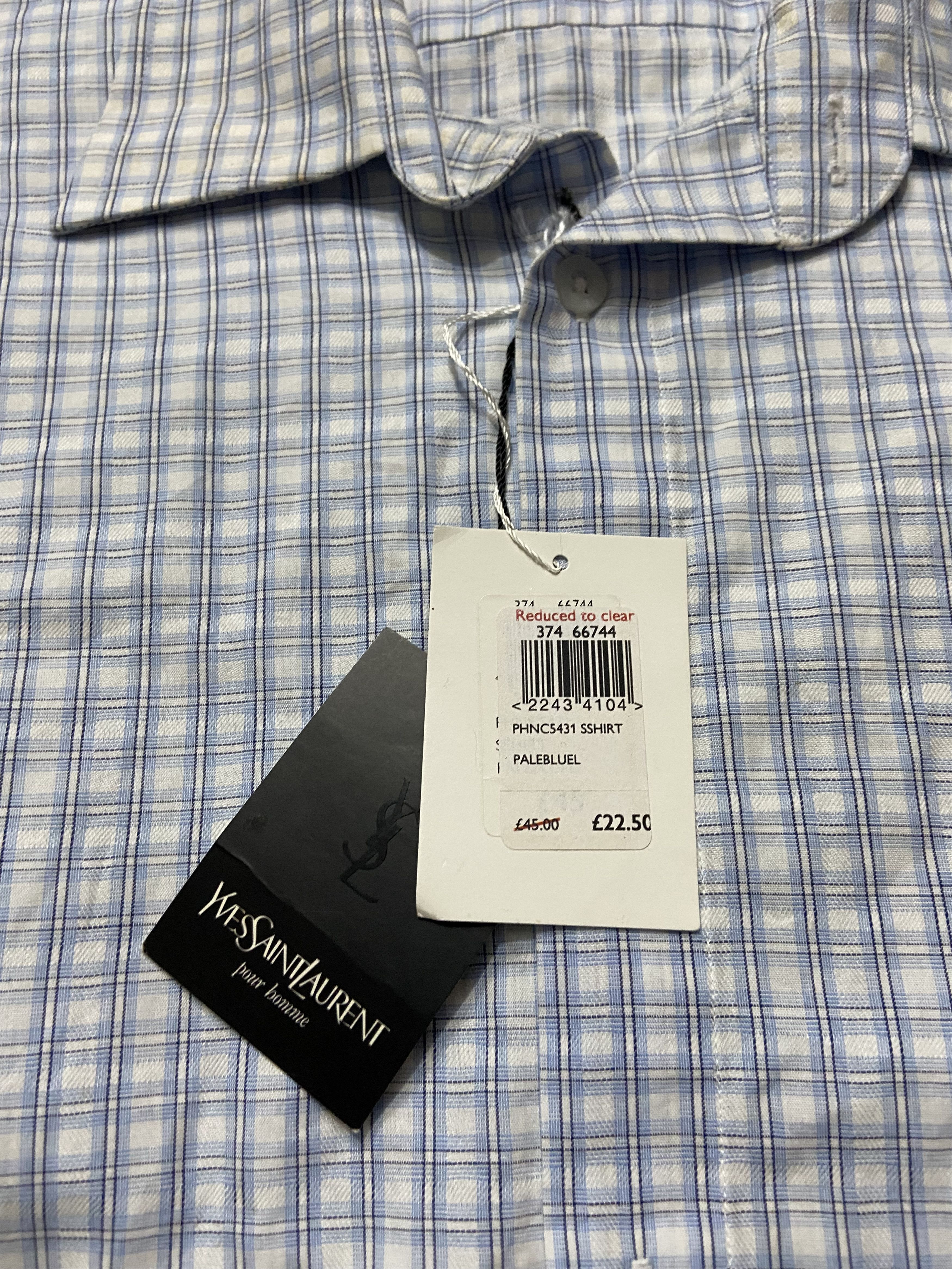 Yves Saint Laurent NEW Yves Saint Laurent YSL Men's Short Sleeve Shirt Size US XL / EU 56 / 4 - 3 Thumbnail