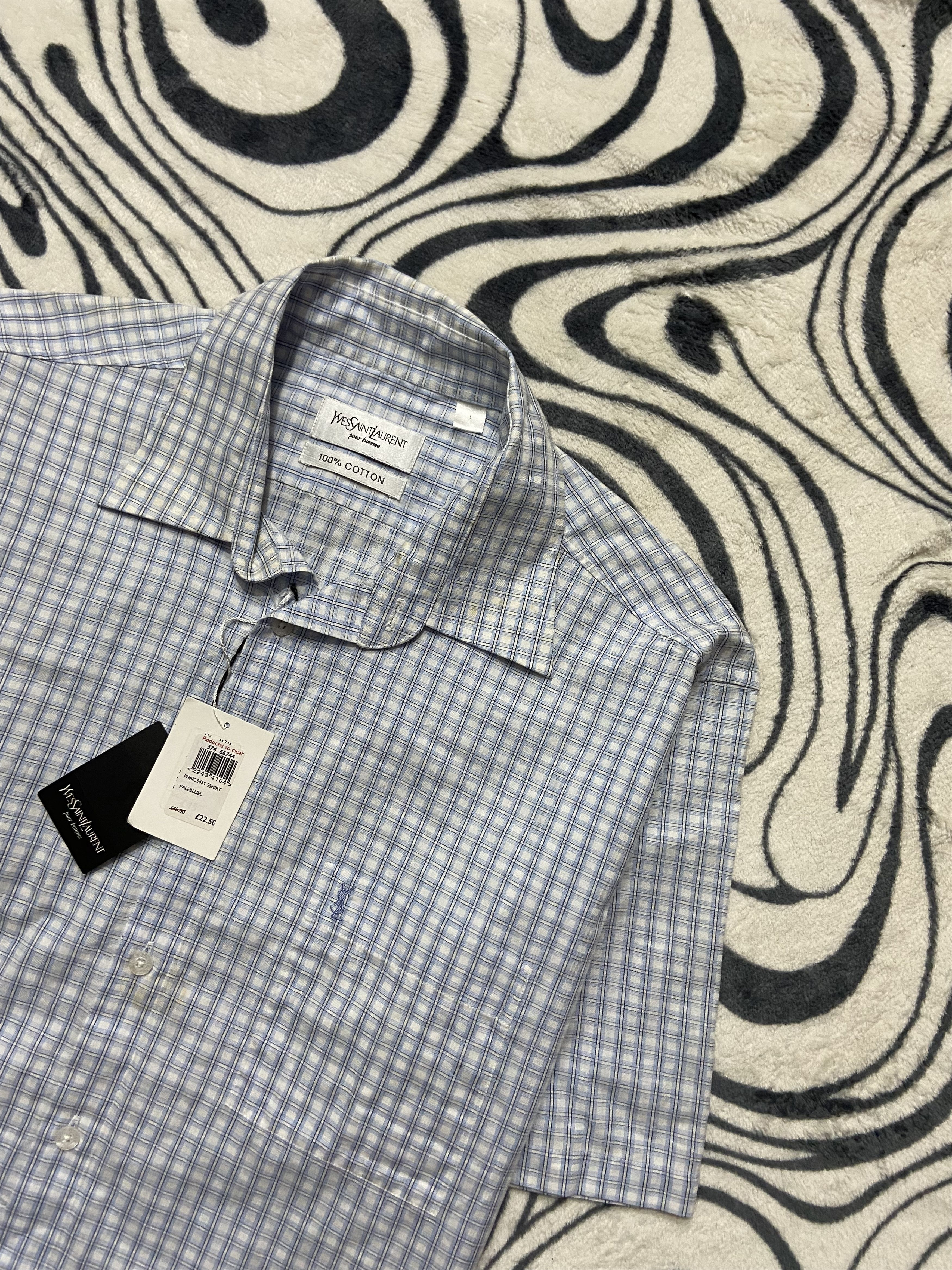 Yves Saint Laurent NEW Yves Saint Laurent YSL Men's Short Sleeve Shirt Size US XL / EU 56 / 4 - 2 Thumbnail