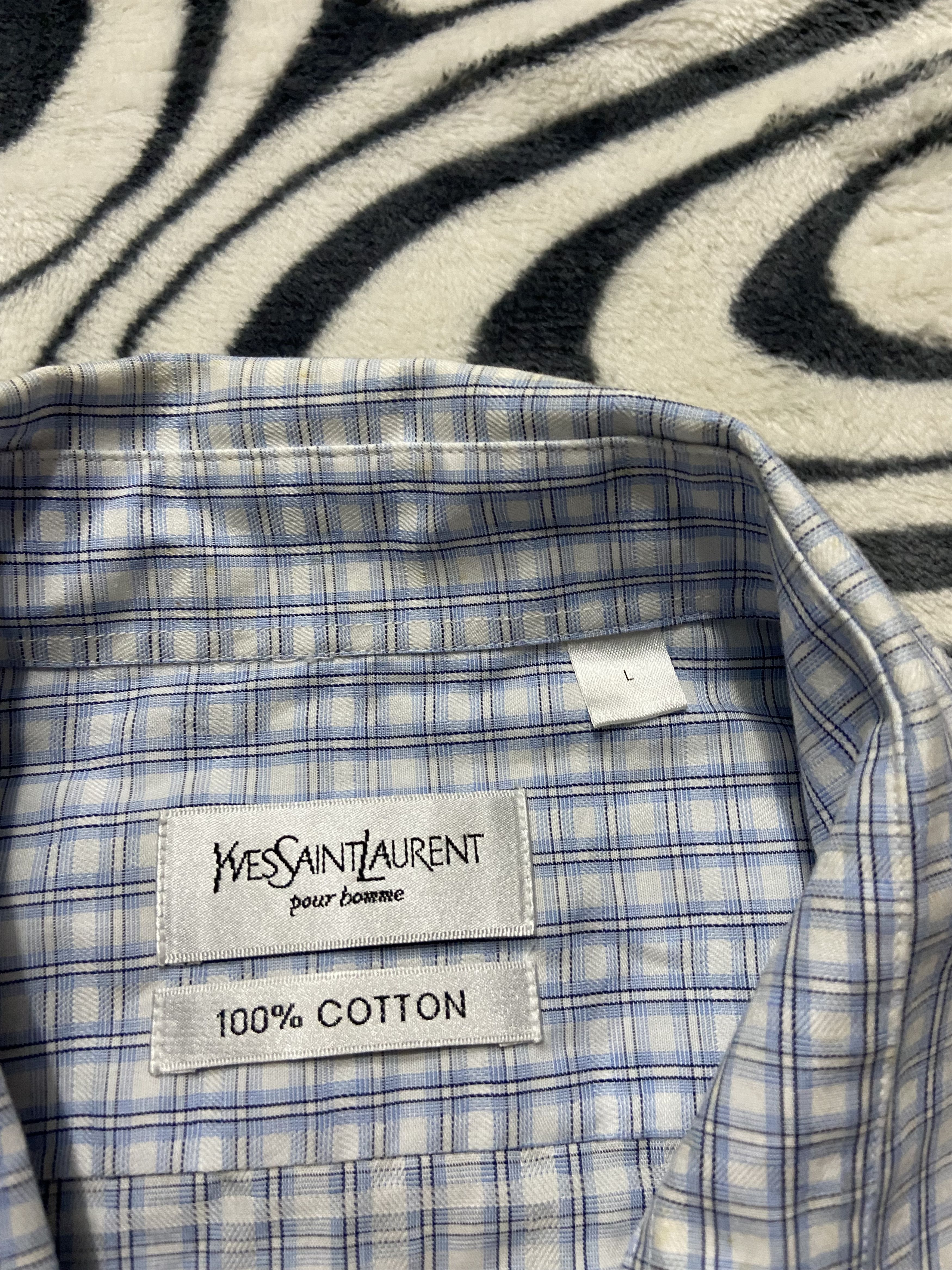 Yves Saint Laurent NEW Yves Saint Laurent YSL Men's Short Sleeve Shirt Size US XL / EU 56 / 4 - 4 Thumbnail