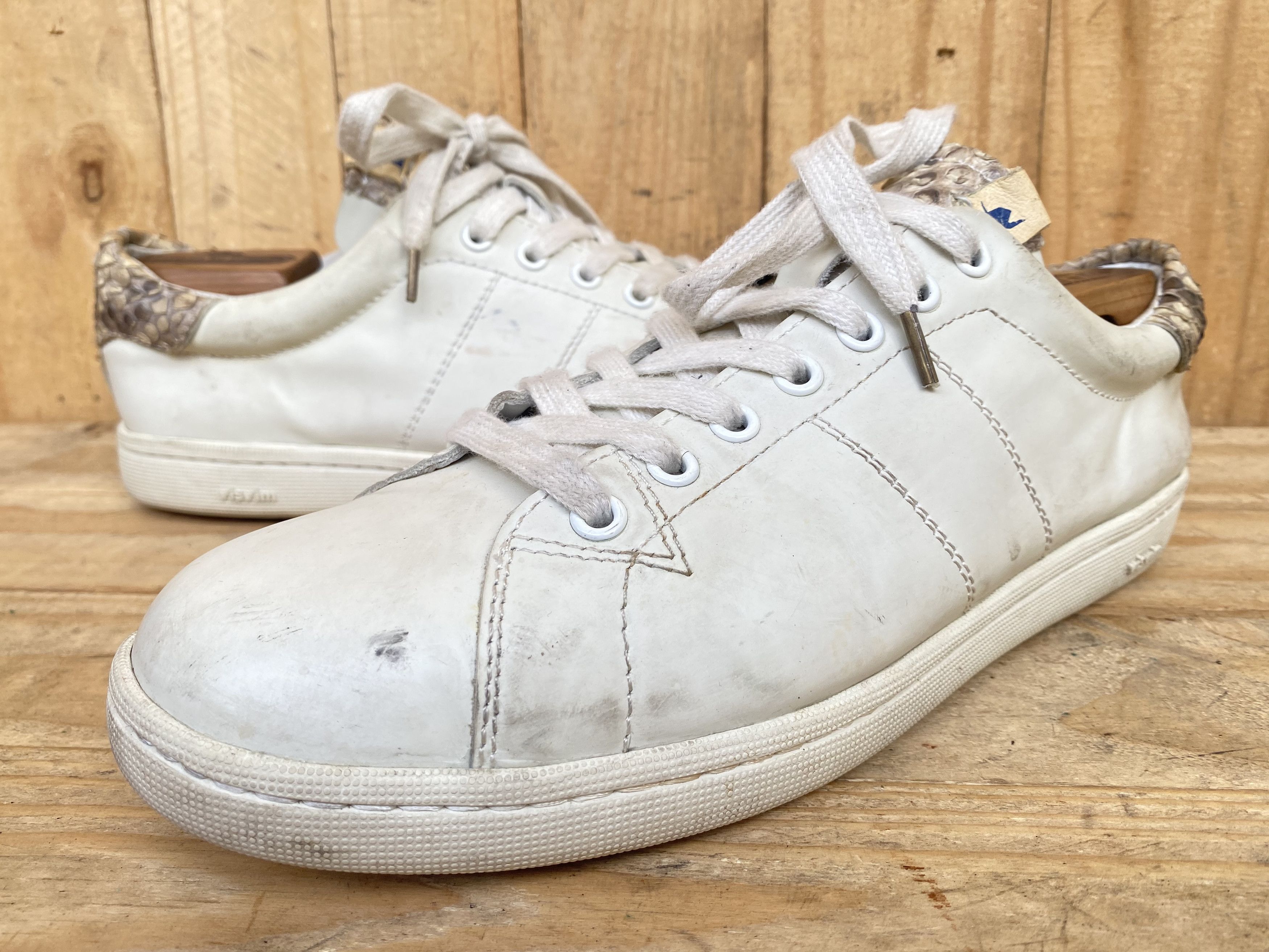 Visvim Visvim Sneakers White Low Foley-Folk Snake Skin | Grailed