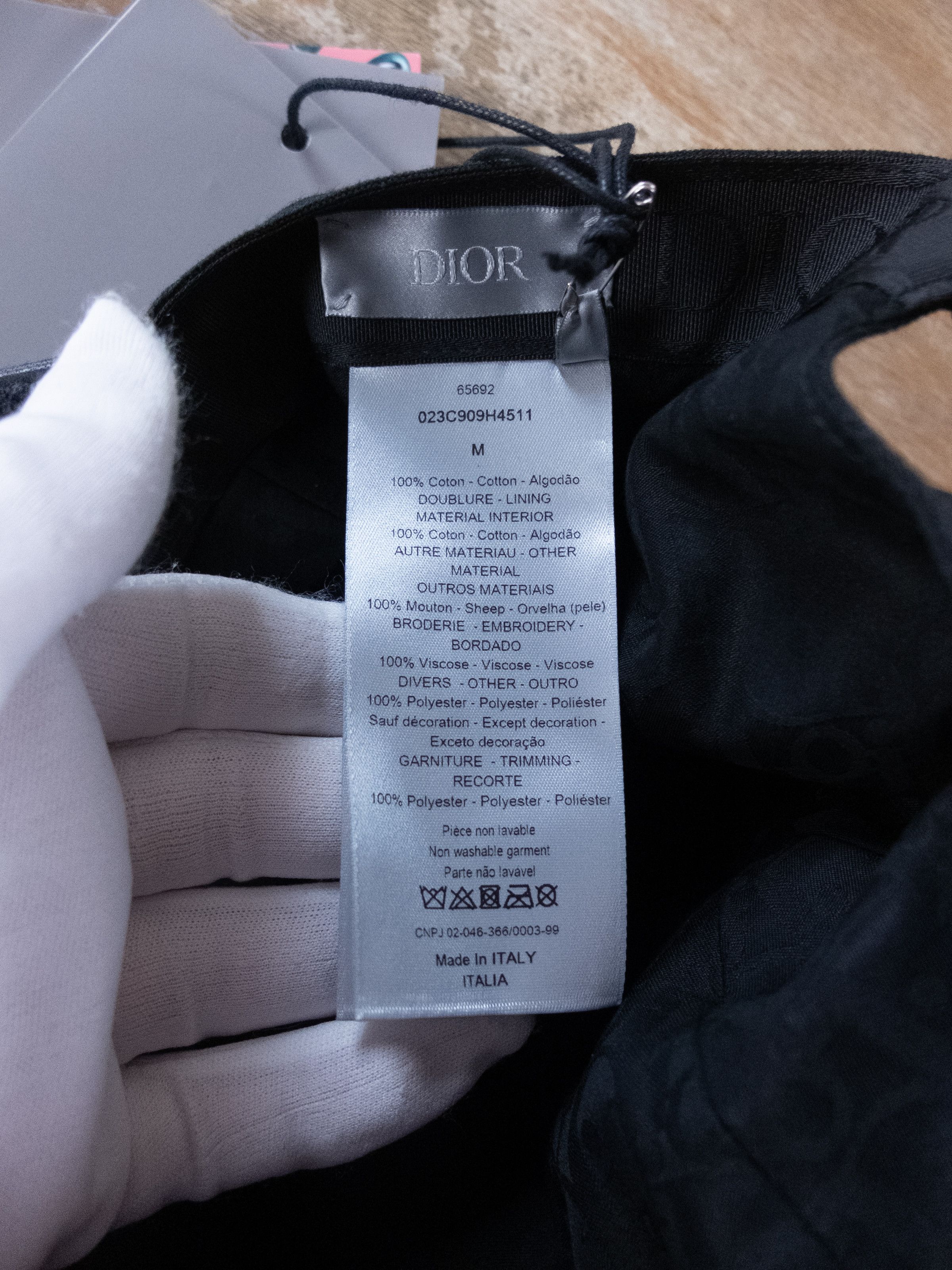 Dior Rare DIOR x KENNY SCHARF black CD logo baseball cap Medium Size ONE SIZE - 9 Thumbnail