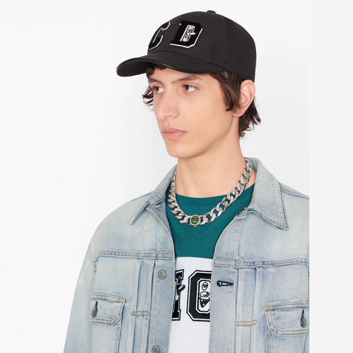 Dior Rare DIOR x KENNY SCHARF black CD logo baseball cap Medium Size ONE SIZE - 2 Thumbnail