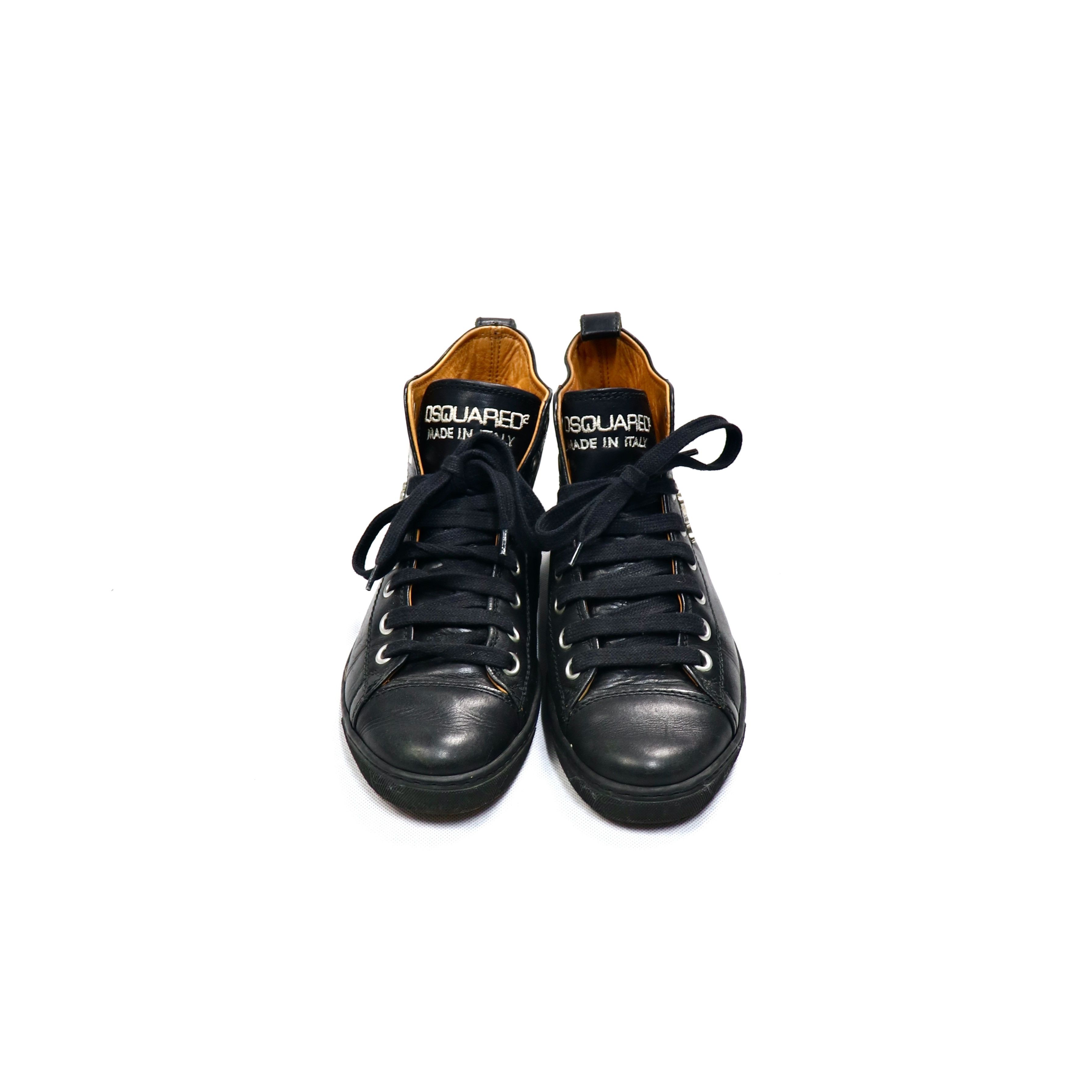 Dsquared2 Clockwork Orange High Top Leather Shoes Size US 5.5 / EU 38 - 5 Thumbnail